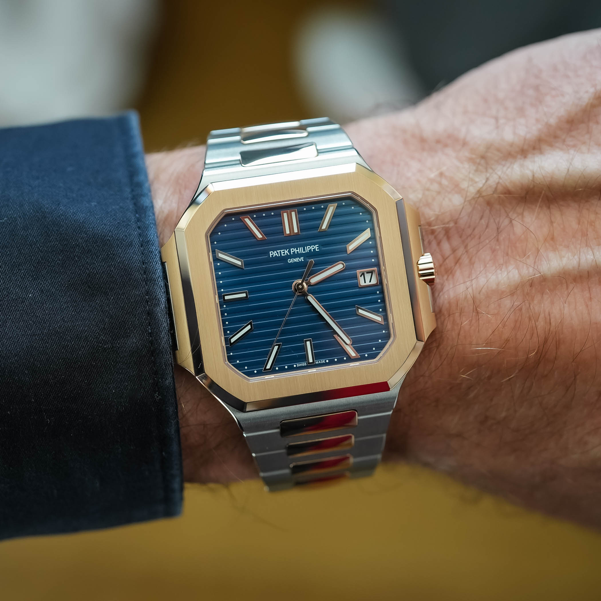 Patek Philippe Cubitus 5821AR two-tone Steel-rose-gold blue dial luxury sports watch review - 5 Patek Philippe Cubitus 5821AR two-tone Steel-rose-gold blue dial luxury sports watch review - 5