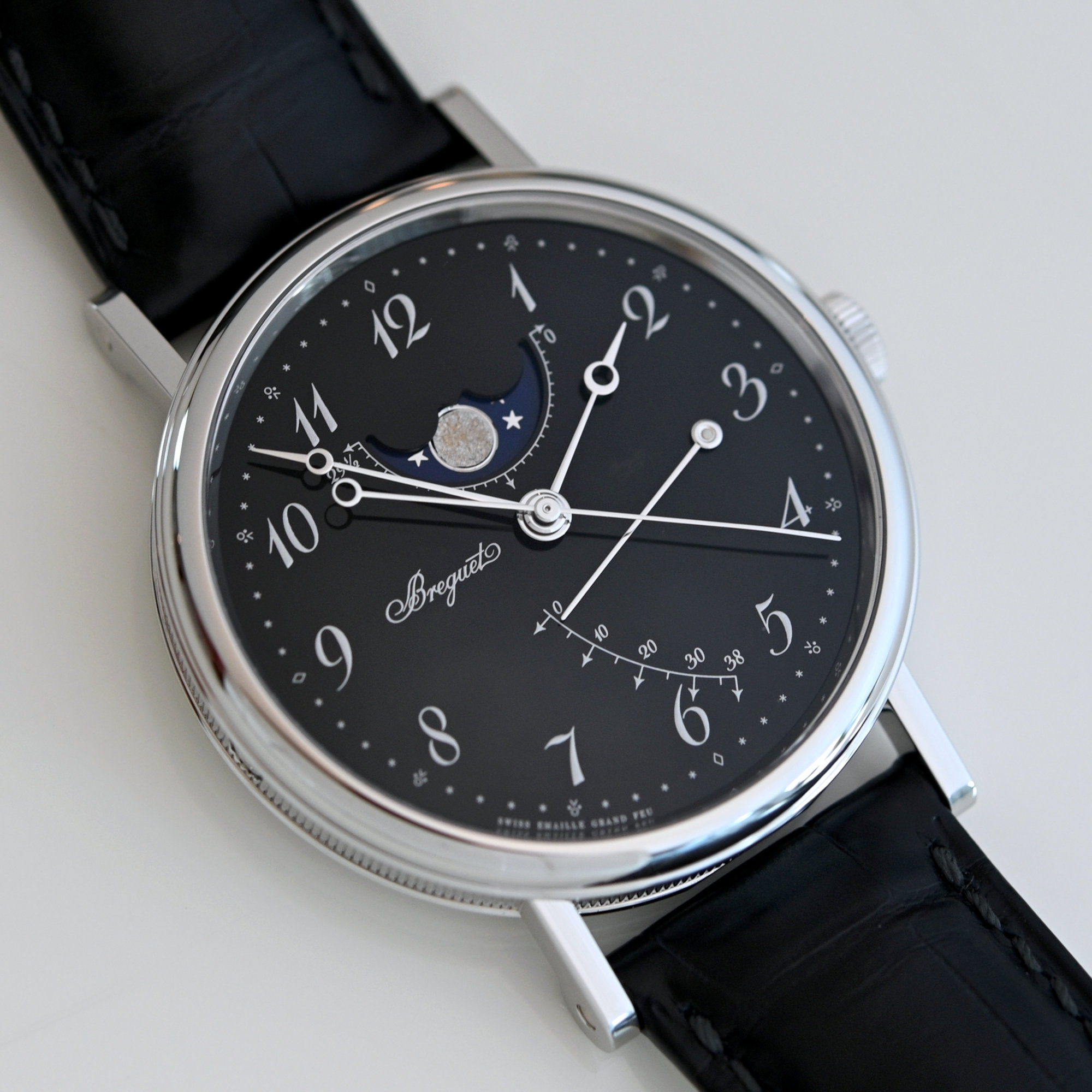 2024 Breguet Classique 7787 Phase de Lune - Platinum - Black Enamel - Review - 4 2024 Breguet Classique 7787 Phase de Lune - Platinum - Black Enamel - Review - 4