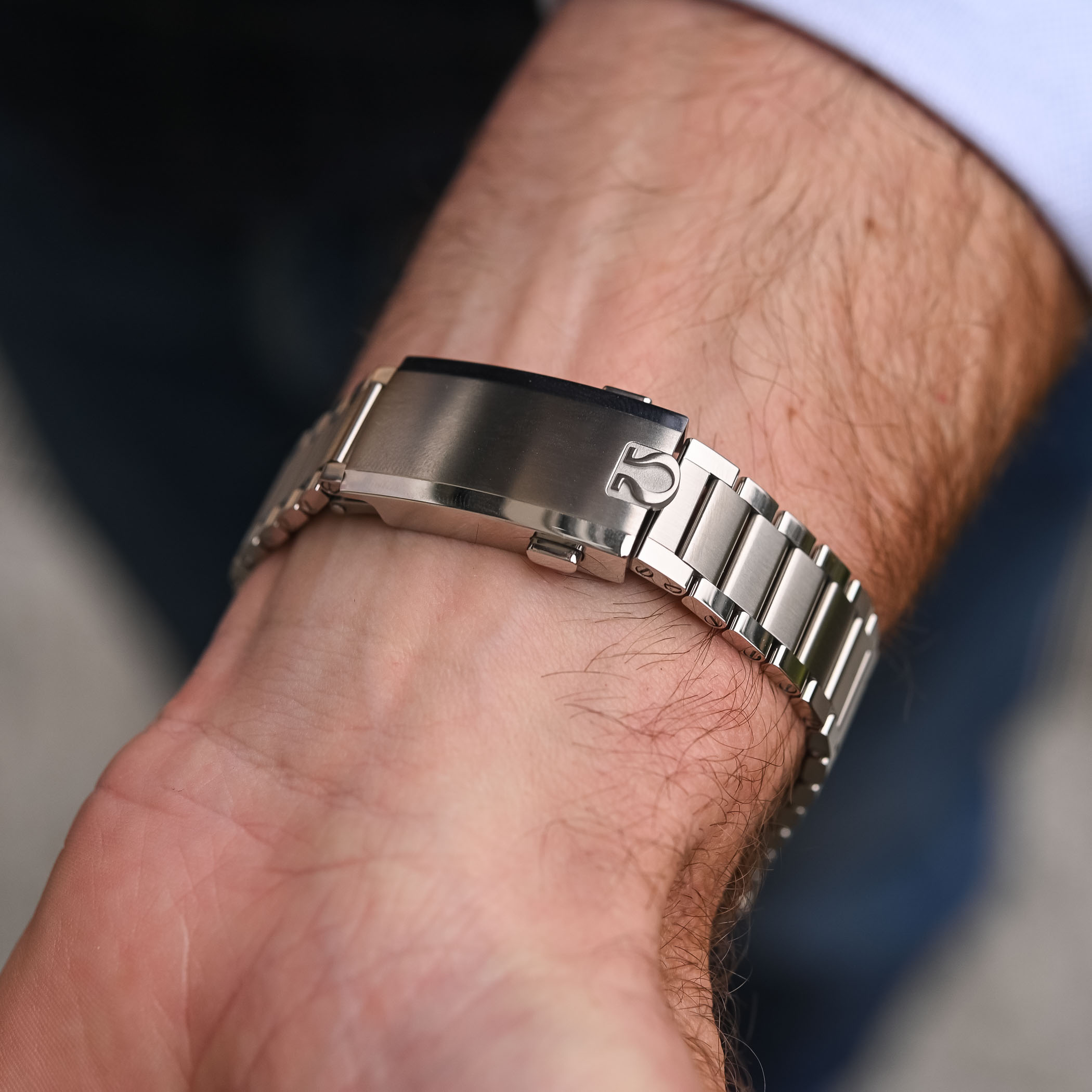 2024 Omega Speedmaster FOiS First Omega in Space grey-blue dial review - comparison old Speedmaster FOiS - 2 2024 Omega Speedmaster FOiS First Omega in Space review