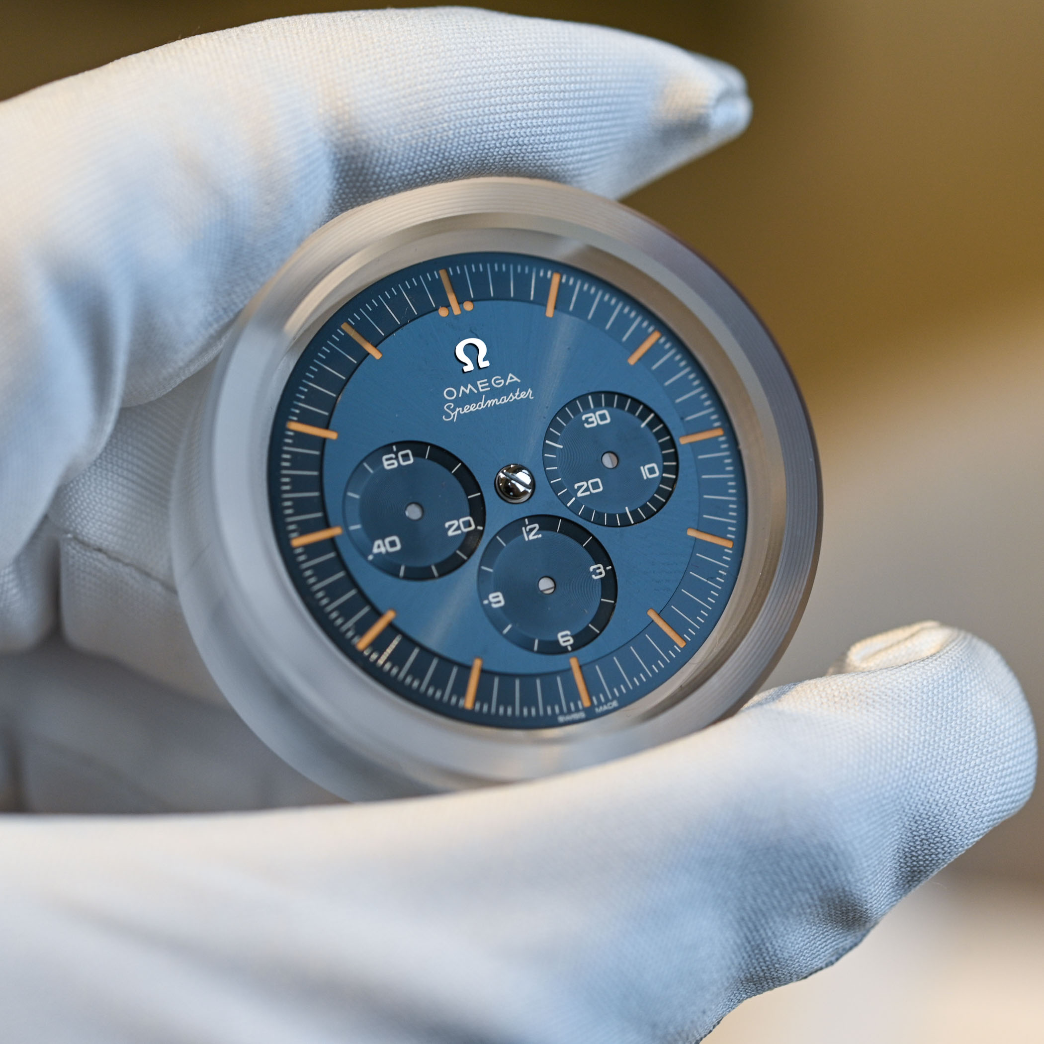 2024 Omega Speedmaster FOiS First Omega in Space grey-blue dial review - comparison old Speedmaster FOiS - 21 2024 Omega Speedmaster FOiS First Omega in Space blue dial review