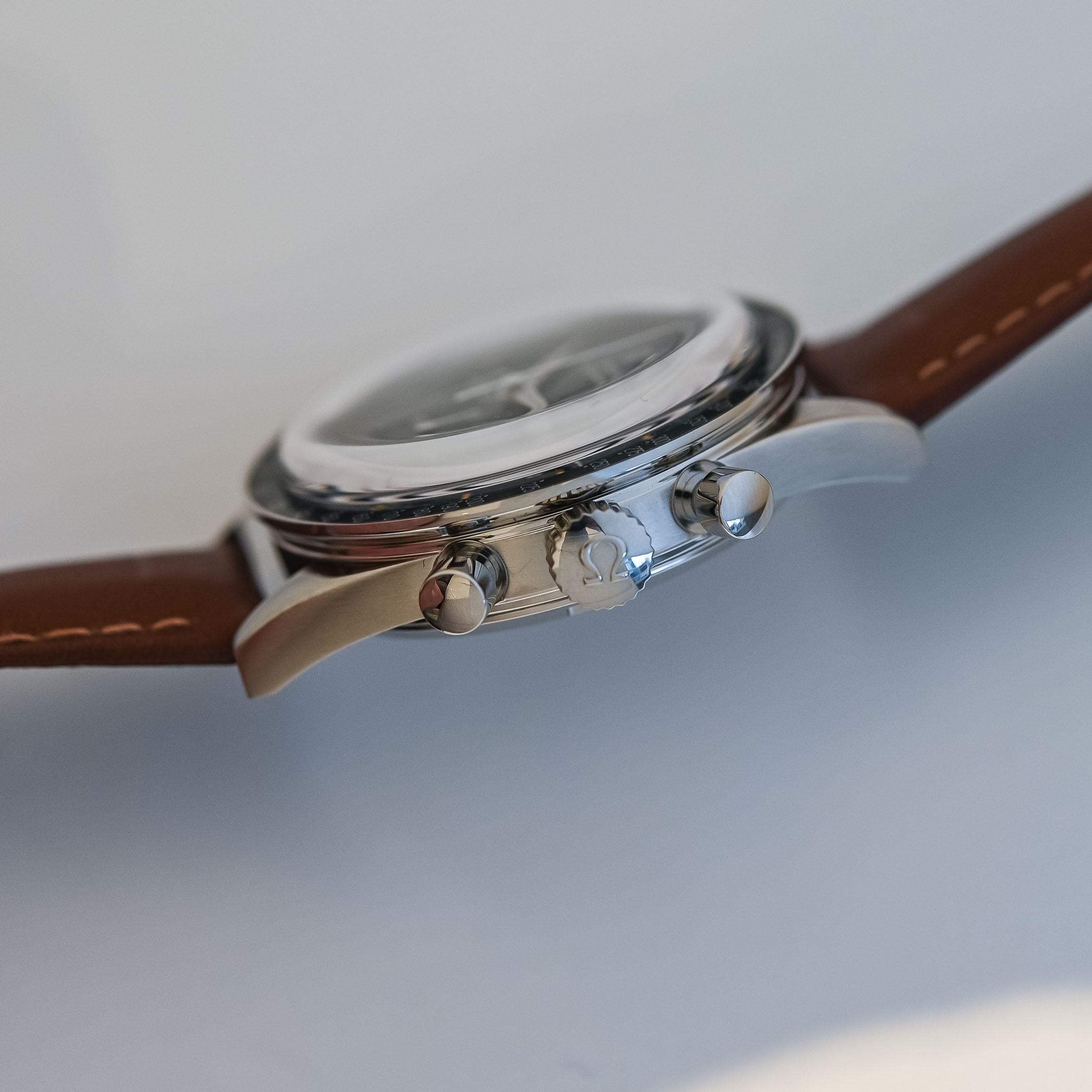 2024 Omega Speedmaster FOiS First Omega in Space grey-blue dial review - comparison old Speedmaster FOiS - 6 2024 Omega Speedmaster FOiS First Omega in Space review