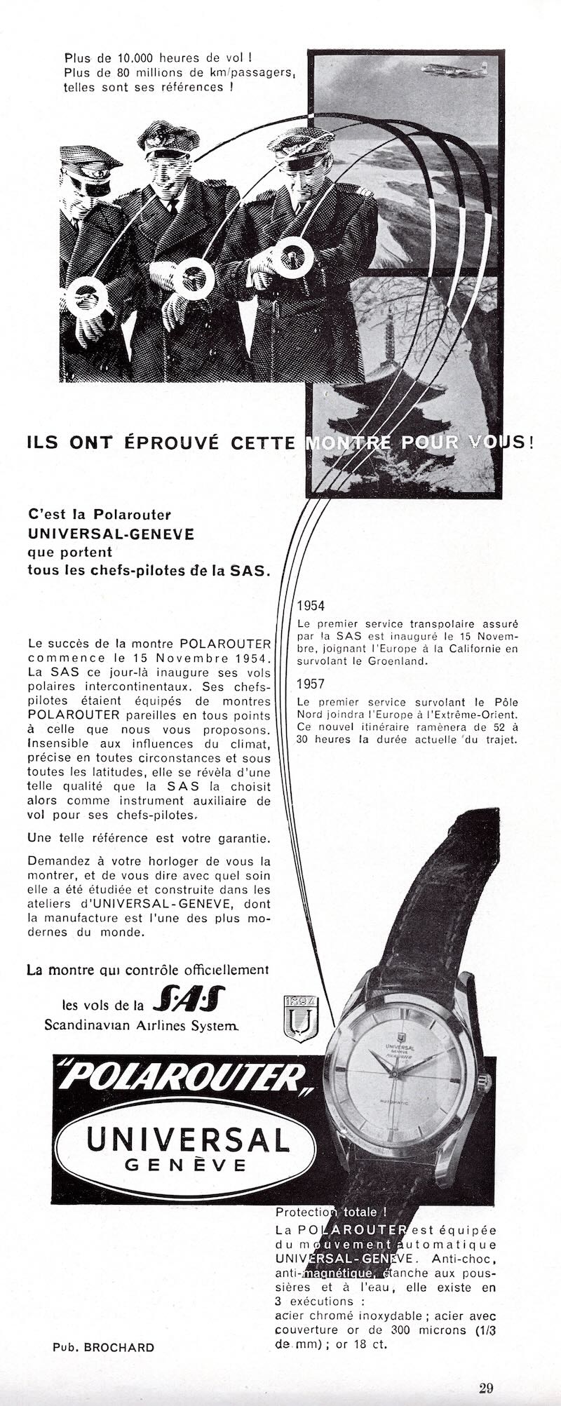 55_Circa 1954_Universal Geneve_Polarouter_Vintage ad_2 55_Circa 1954_Universal Geneve_Polarouter_Vintage ad_2