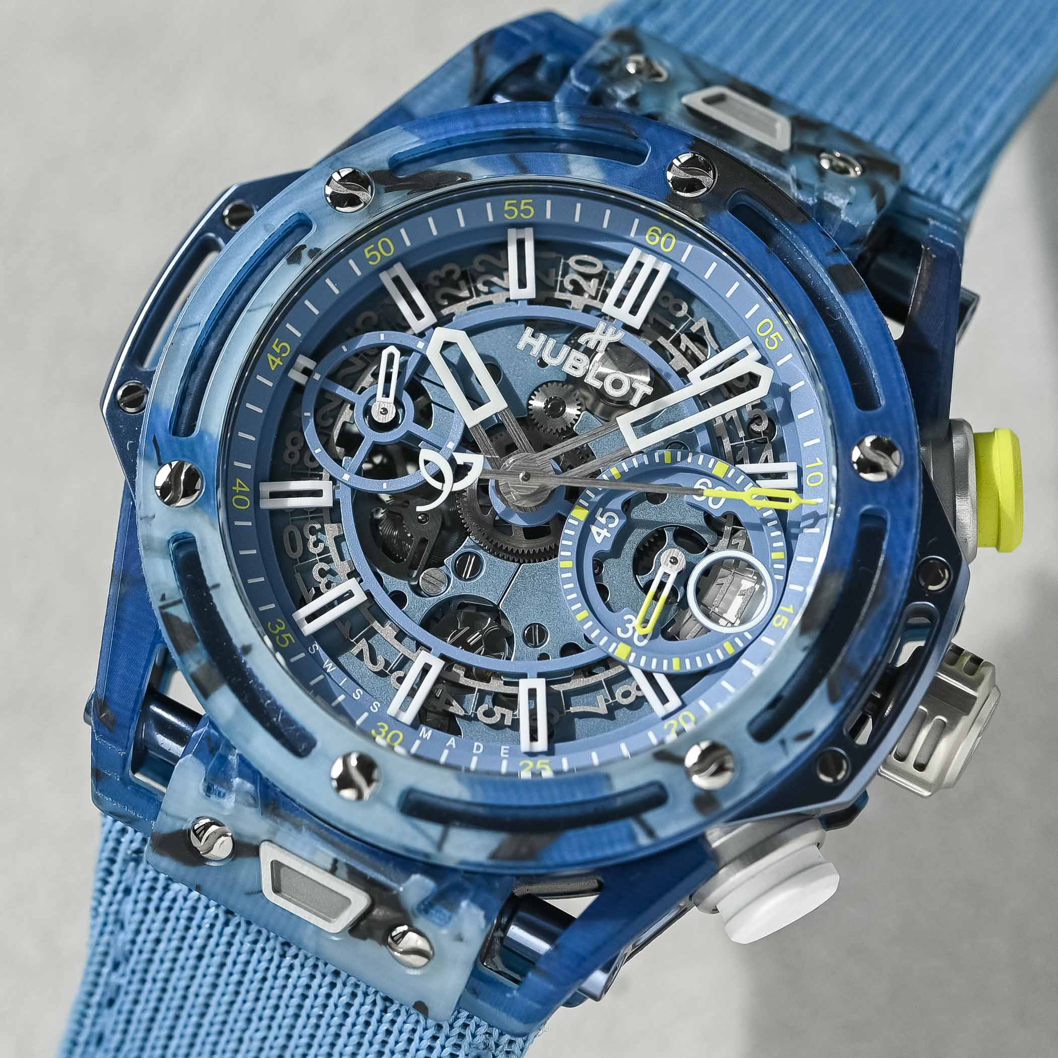Hublot Big Bang Unico Novak Djokovic Limited edition made from recycled polos and racket - review - 2 Hublot Big Bang Unico Novak Djokovic Limited edition made from recycled polos and racket - review - 2