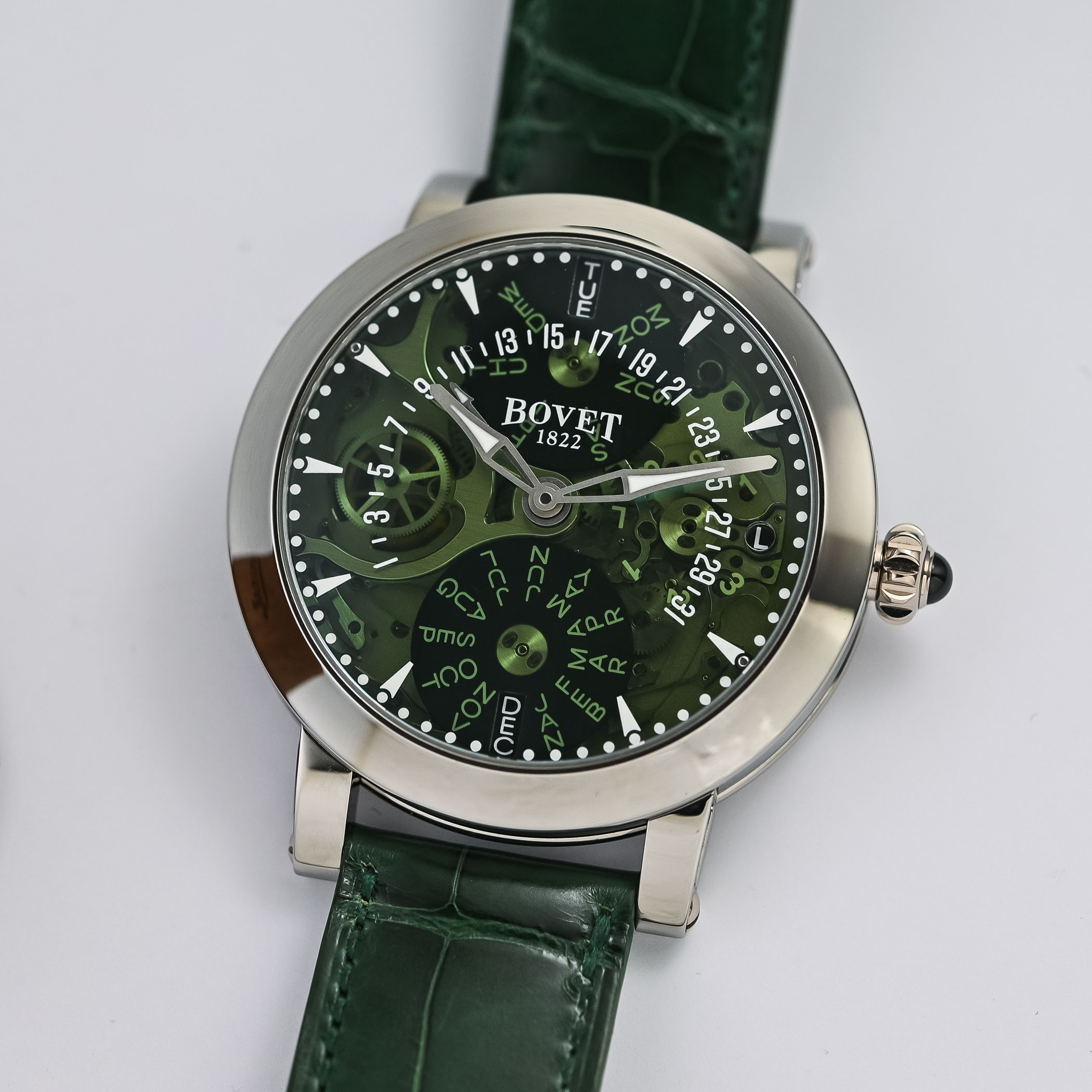 Bovet Recital 21 Retrograde Perpetual Calendar Sapphire Dial Green - Hands-On Review - 12 Bovet Recital 21 Retrograde Perpetual Calendar Sapphire Dial Green - Hands-On Review - 12