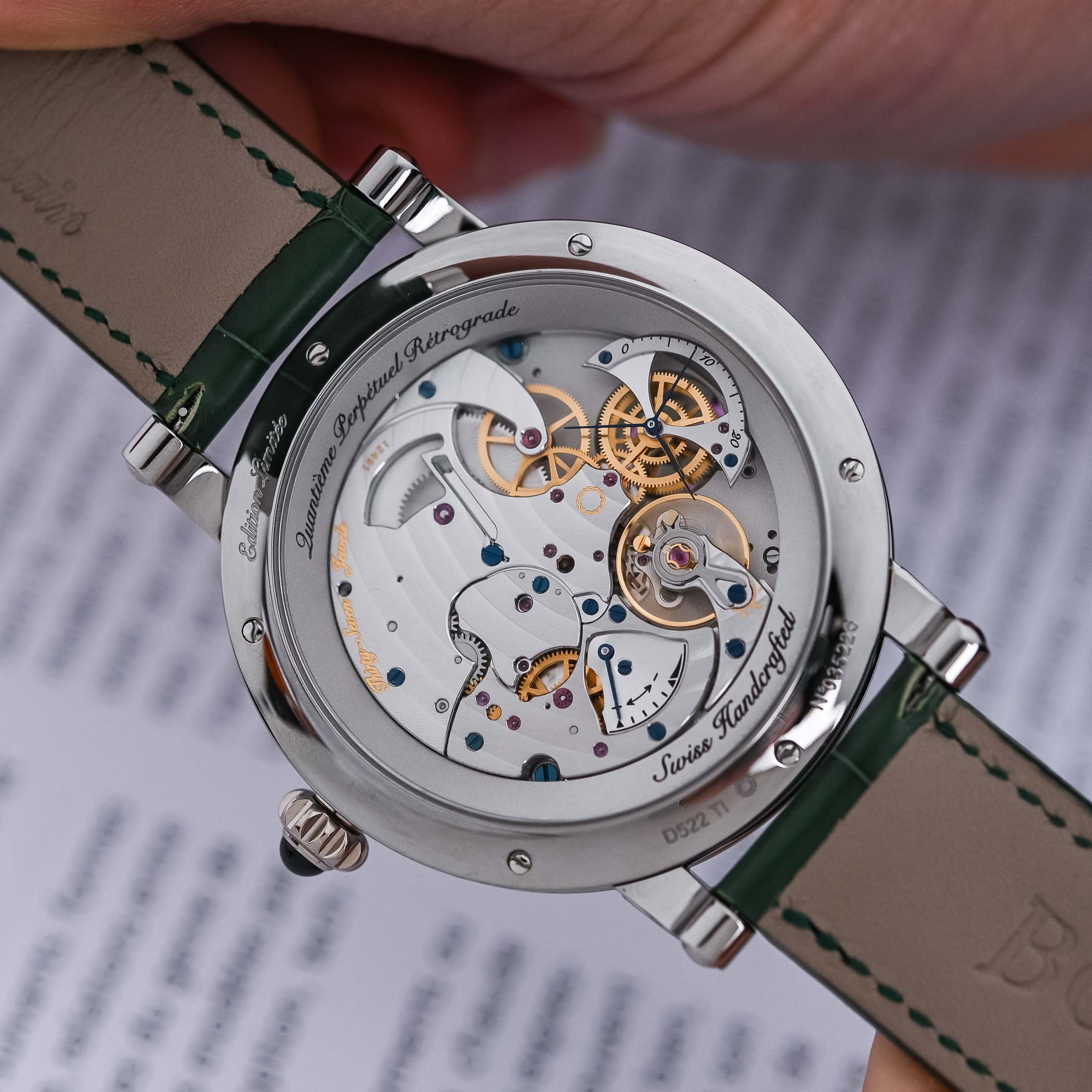 Bovet Recital 21 Retrograde Perpetual Calendar Sapphire Dial Green - Hands-On Review - 2 Bovet Recital 21 Retrograde Perpetual Calendar Sapphire Dial Green - Hands-On Review - 2