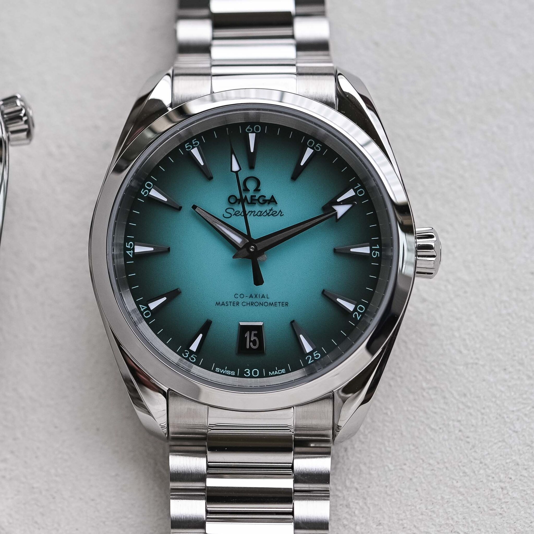 Hands-On: The Omega Seamaster Aqua Terra 150m with Gradient Turquoise Dials