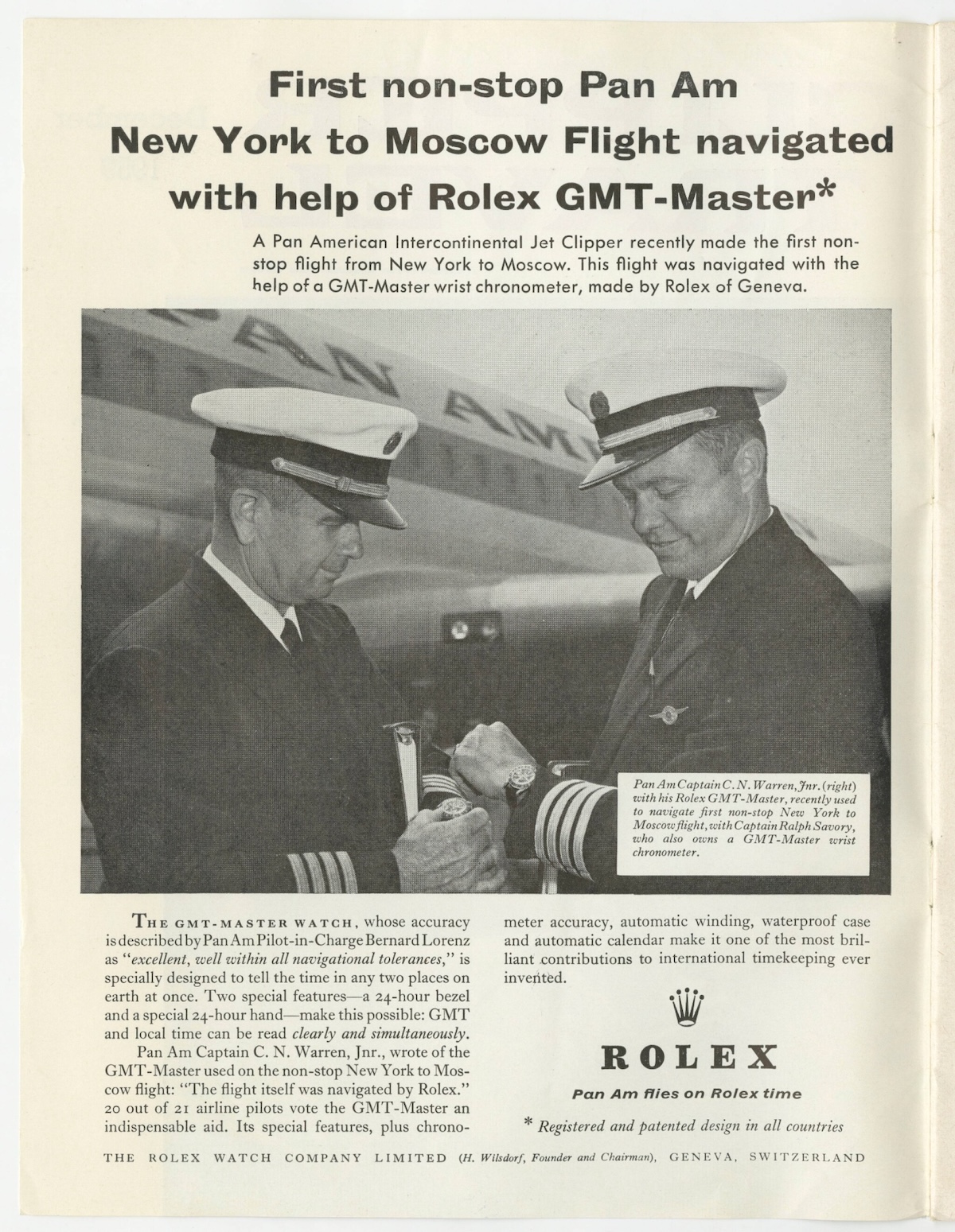 Rolex GMT-Master 6542 Pan Am Captain Warren - 2 Rolex GMT-Master 6542 Pan Am Captain Warren - 2