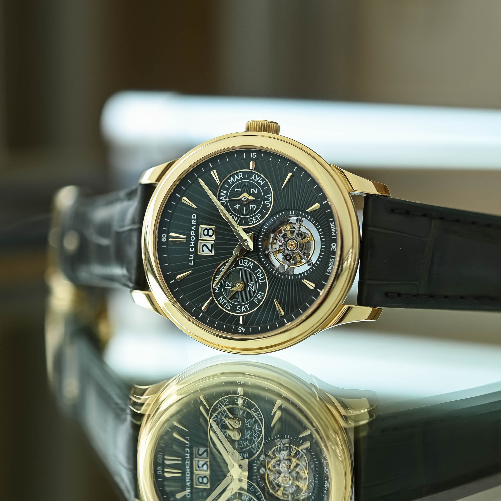 Chopard Chopard L.U.C Flying T Twin Perpetual Forest green - review - 7 Chopard Chopard L.U.C Flying T Twin Perpetual Forest green - review - 7