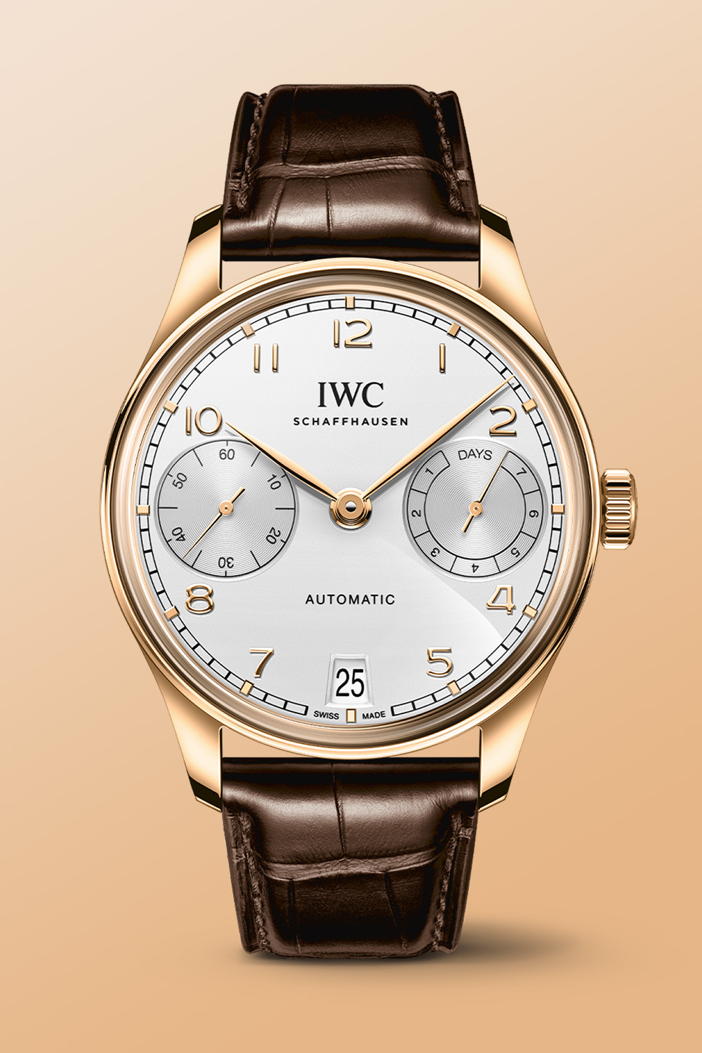 new 2025 IWC Portugieser 42 Automatic Red Gold Silver Dial IW501706 - 2 new 2025 IWC Portugieser 42 Automatic Red Gold Silver Dial IW501706 - 2