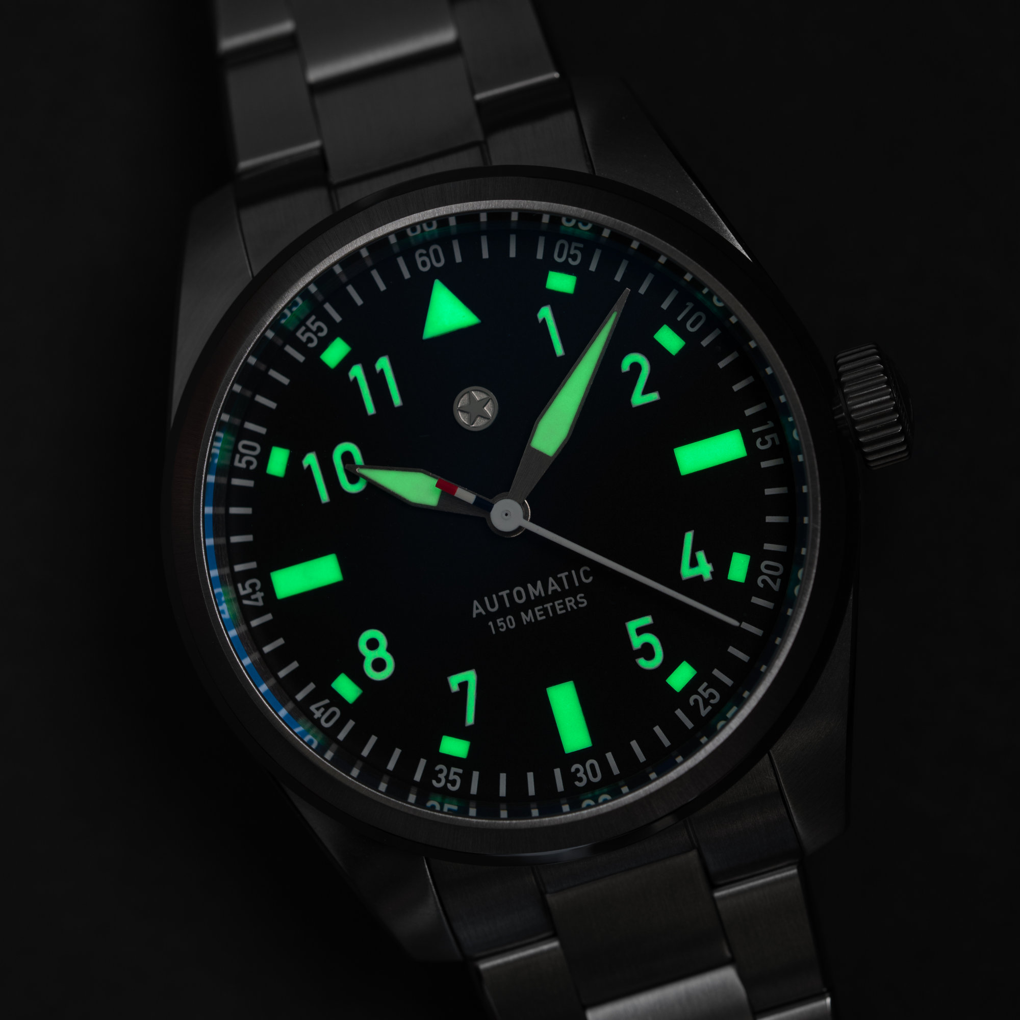 2025 Jack Mason Pursuit Pilot - Core Collection - 3 Green glow all around for the Core Collection.