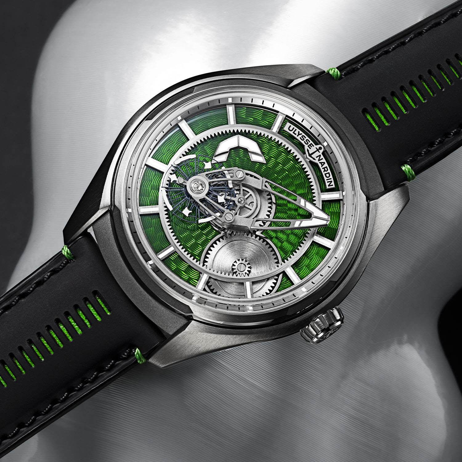 Bucherer Exclusive-Ulysse Nardin Freak X Enamel-Green-1 Bucherer Exclusive-Ulysse Nardin Freak X Enamel-Green-1