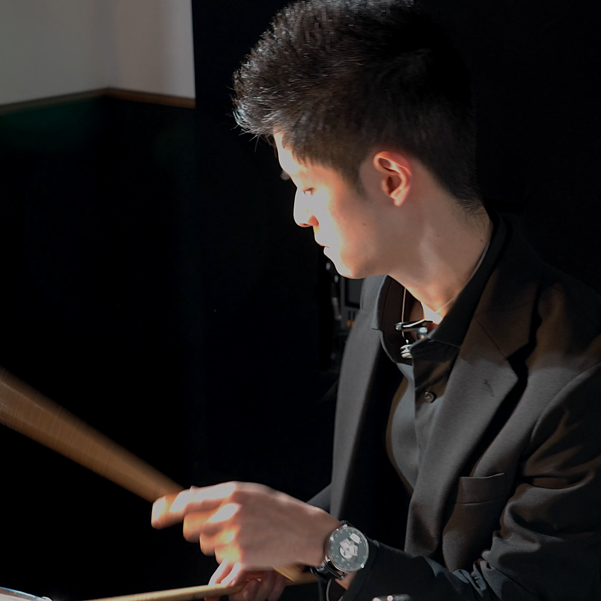 Mr. Gaku Okada 3 Gaku Okada, jazz drummer & watchmaker.