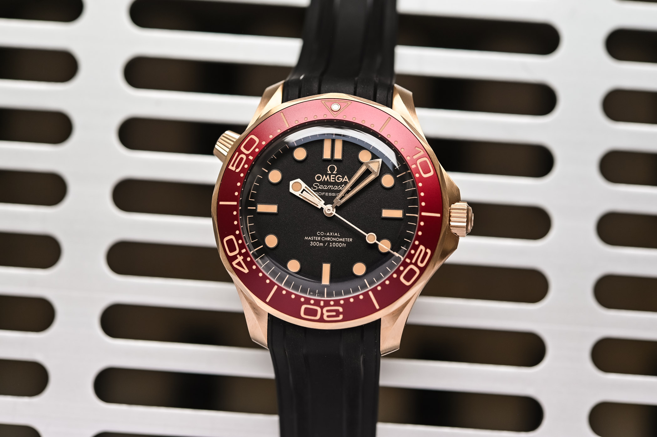 2025 Omega Seamaster Diver 300M Bronze Gold Burgundy