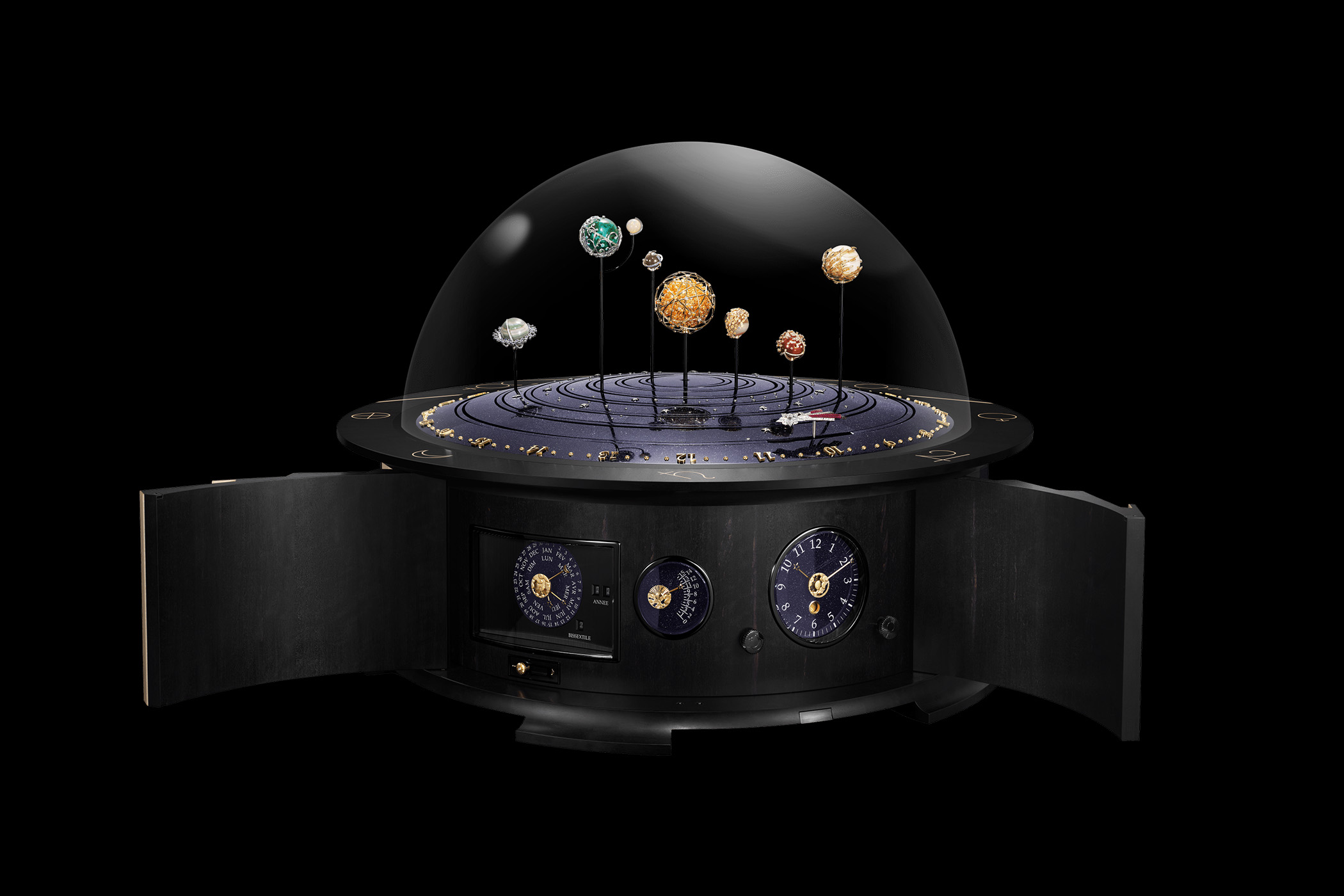 Van Cleef and Arpels Planetarium Table Clock - 2 Van Cleef and Arpels Planetarium Table Clock