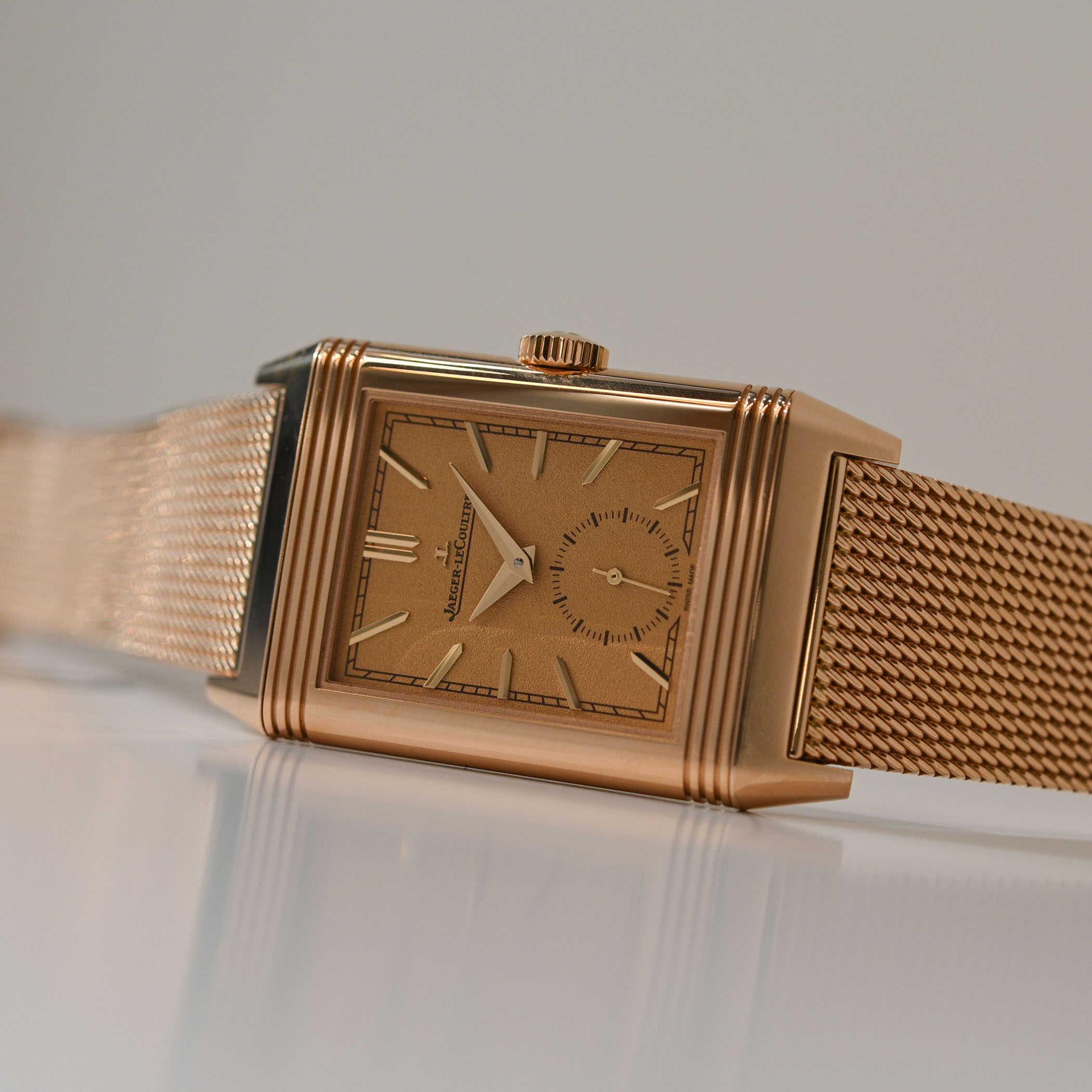 2025 Jaeger-LeCoultre Reverso Tribute Monoface Small Seconds Milanese Pink Gold Q713216J review - 2 2025 Jaeger-LeCoultre Reverso Tribute Monoface Small Seconds Milanese Pink Gold Q713216J review - 2