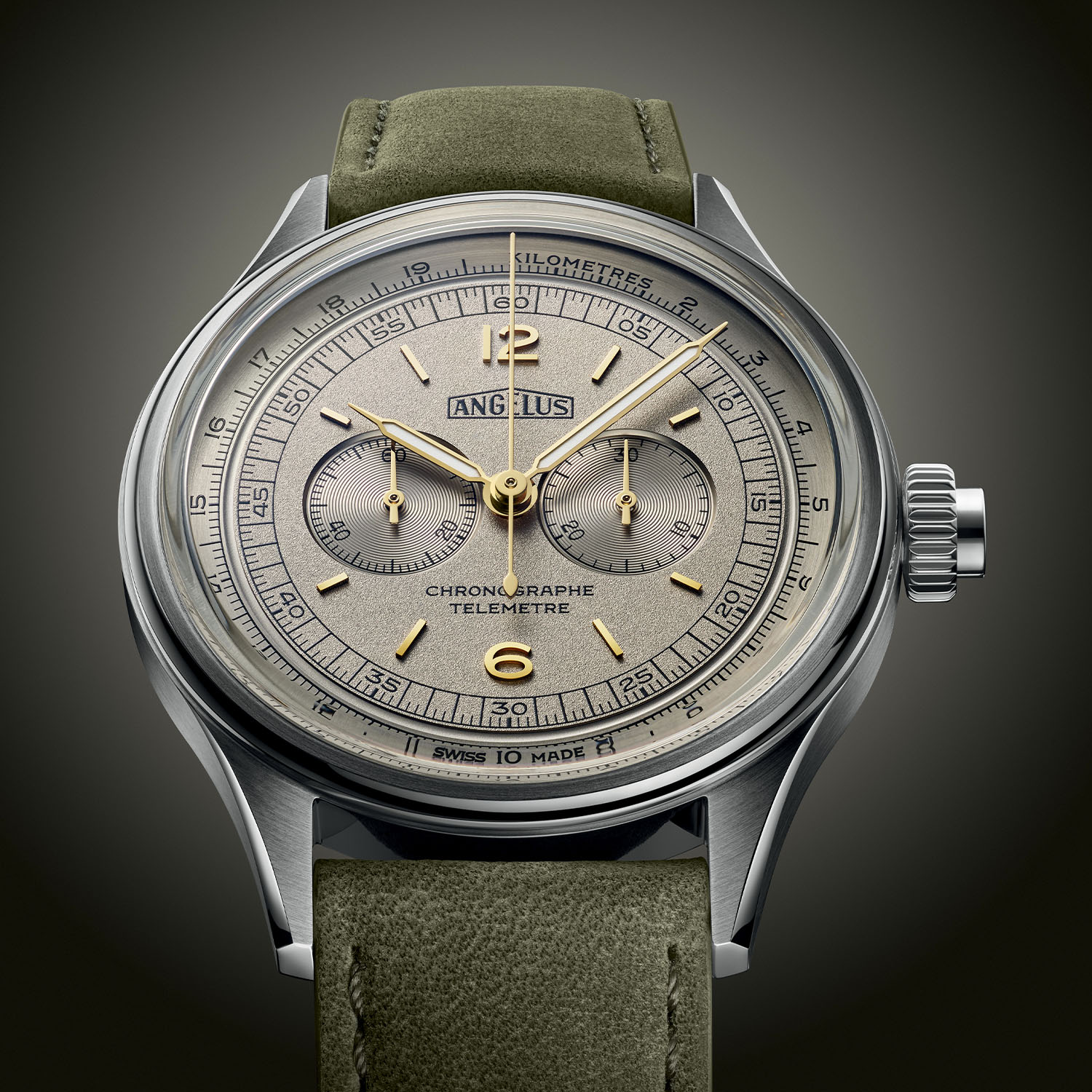 Angelus Chronographe Telemetre 37mm monopusher - 3 Angelus Chronographe Telemetre 37mm monopusher - 3