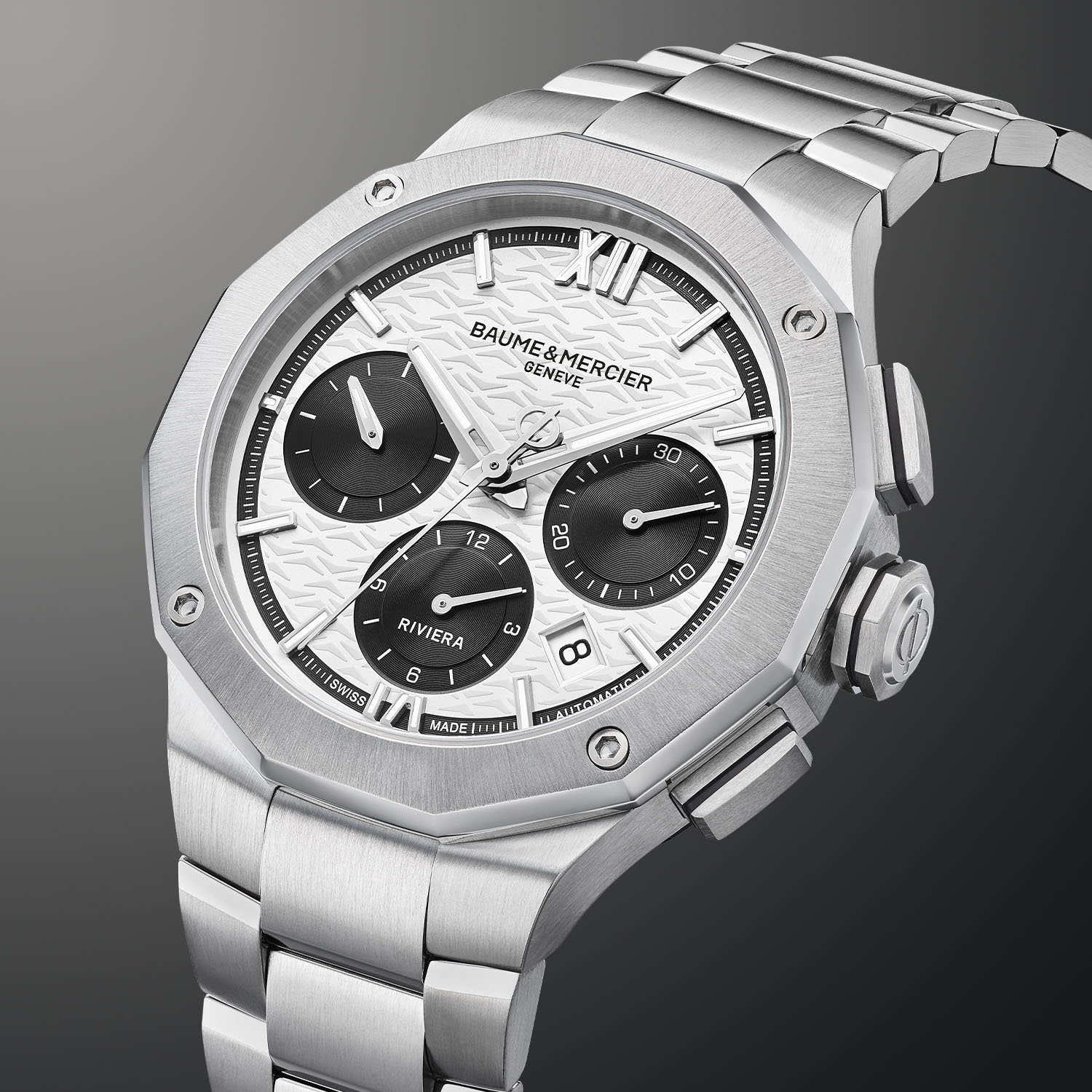 Baume et Mercier Riviera Chronograph Flyback 41mm Panda dial - 3 Baume et Mercier Riviera Chronograph Flyback 41mm Panda dial - 3