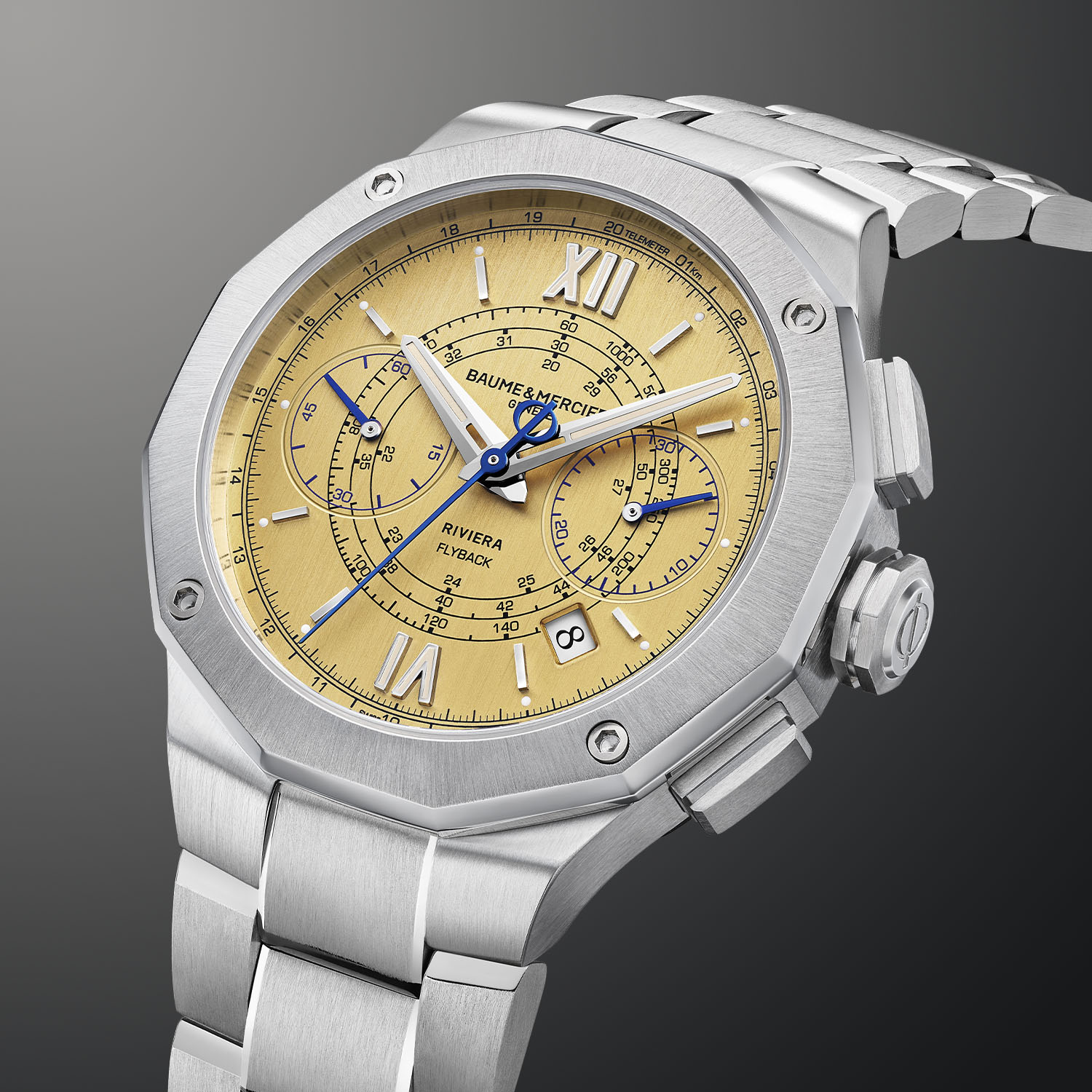 Baume et Mercier Riviera Chronograph Flyback 41mm Salmon - 2 Baume et Mercier Riviera Chronograph Flyback 41mm Salmon - 2