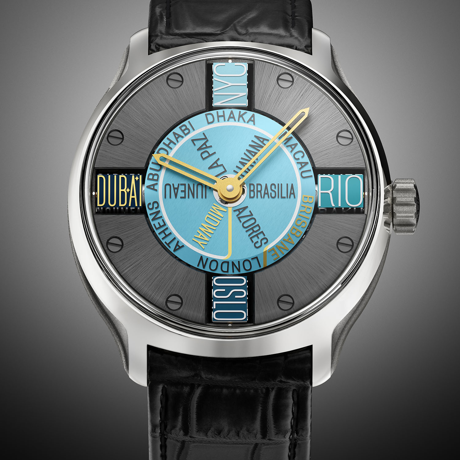 Byrne Star Worldtimer with Time Flow Indication - 2 Byrne Star Worldtimer with Time Flow Indication - 2