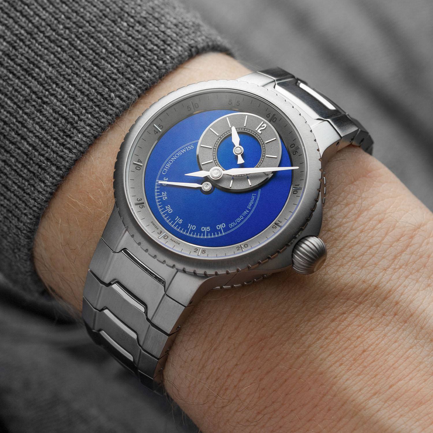 Chronoswiss Pulse Regulator Retrograde Seconds Titanium Sports Watch - 9 Chronoswiss Pulse Regulator Retrograde Seconds Titanium Sports Watch - 9