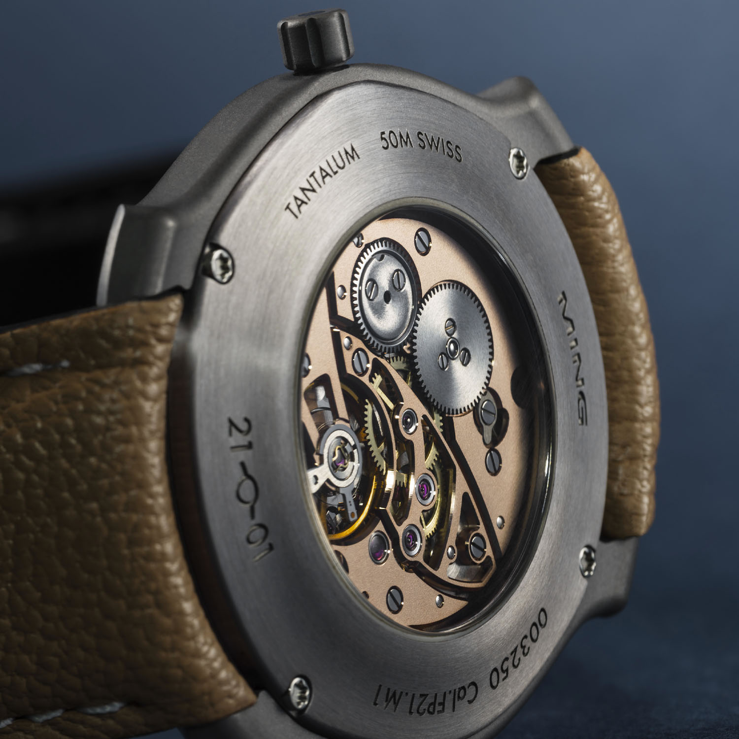 Ming 21.01 Project 21 35mm Tantalum Vintage Piguet Series version gold dial - 4 Ming 21.01 Project 21 35mm Tantalum Vintage Piguet Series version gold dial - 4