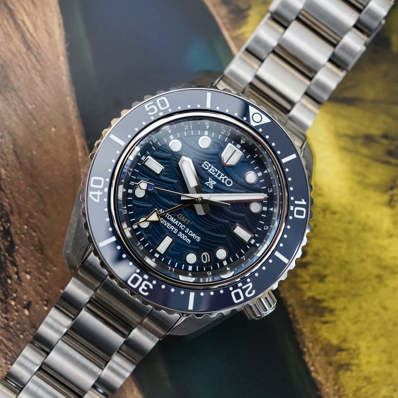 Seiko Prospex 1968 Heritage Diver's GMT 60th Anniversary White Dial Silver Steel Strap Watch for Men - SPB519J1