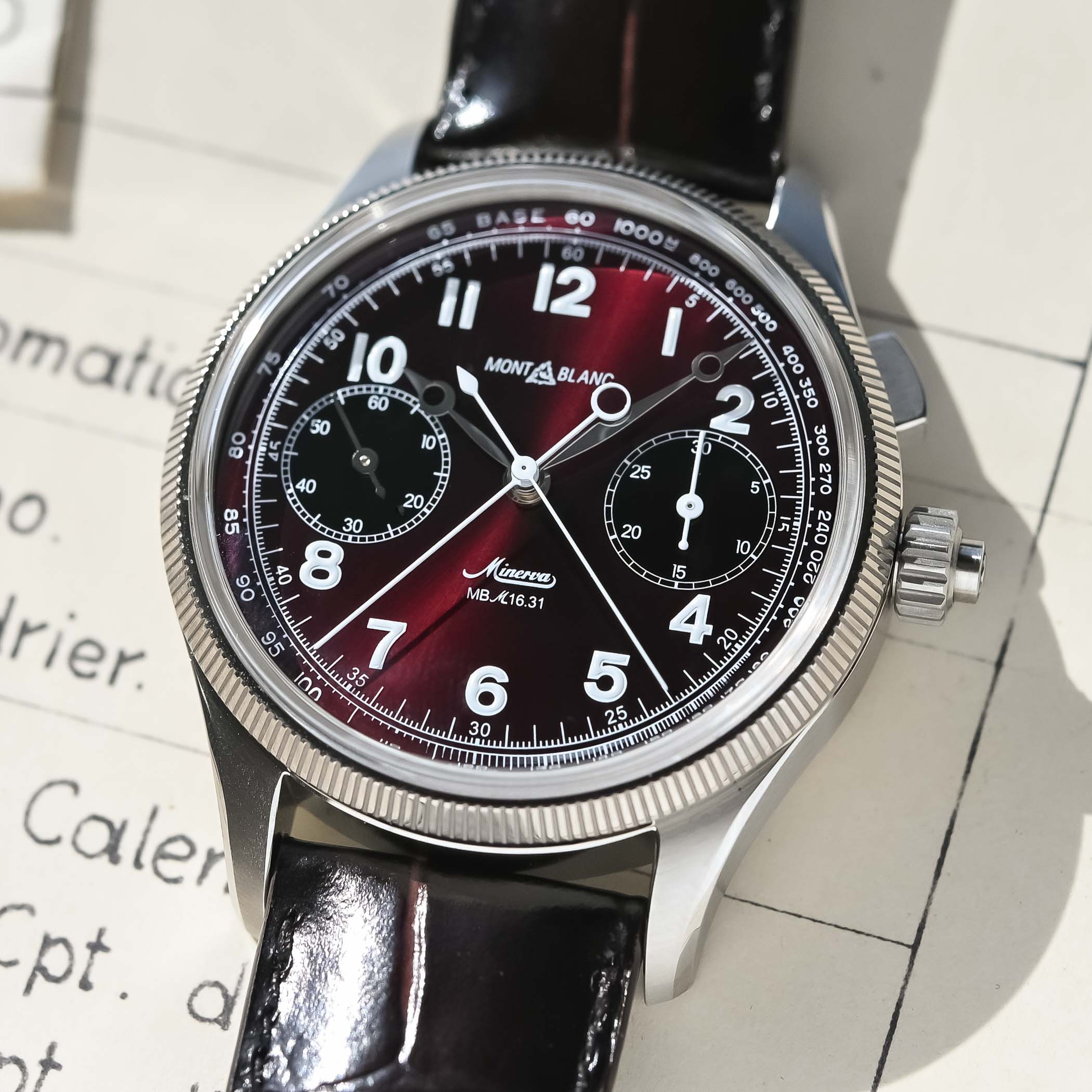 2025 Montblanc 1858 Split Second Chronograph Burgundy Limited Edition Minerva Movement review - 8 2025 Montblanc 1858 Split Second Chronograph Burgundy Limited Edition Minerva Movement review - 8