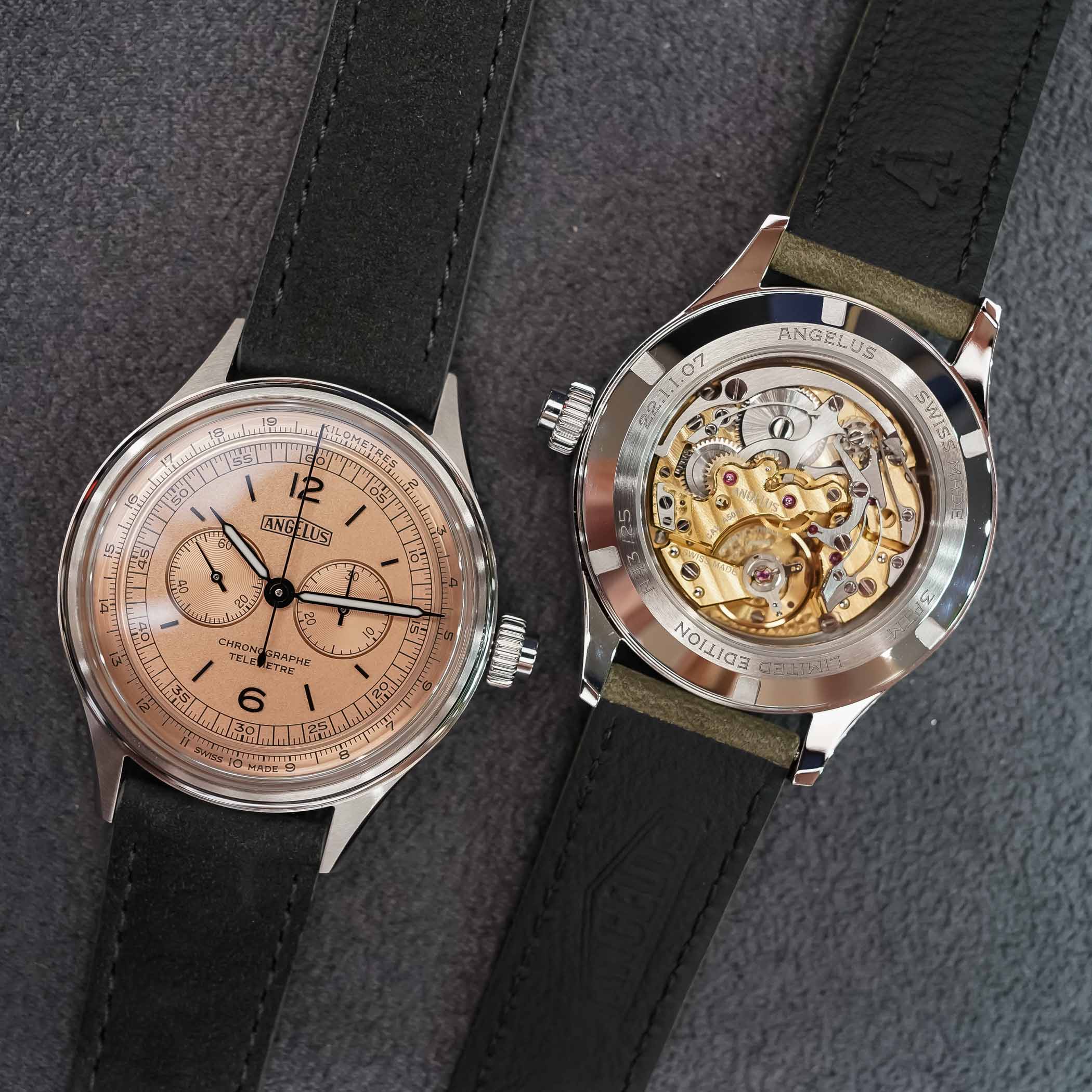 Angelus Chronographe Telemetre Monopusher 37mm review - 3 Angelus Chronographe Telemetre Monopusher 37mm review - 3