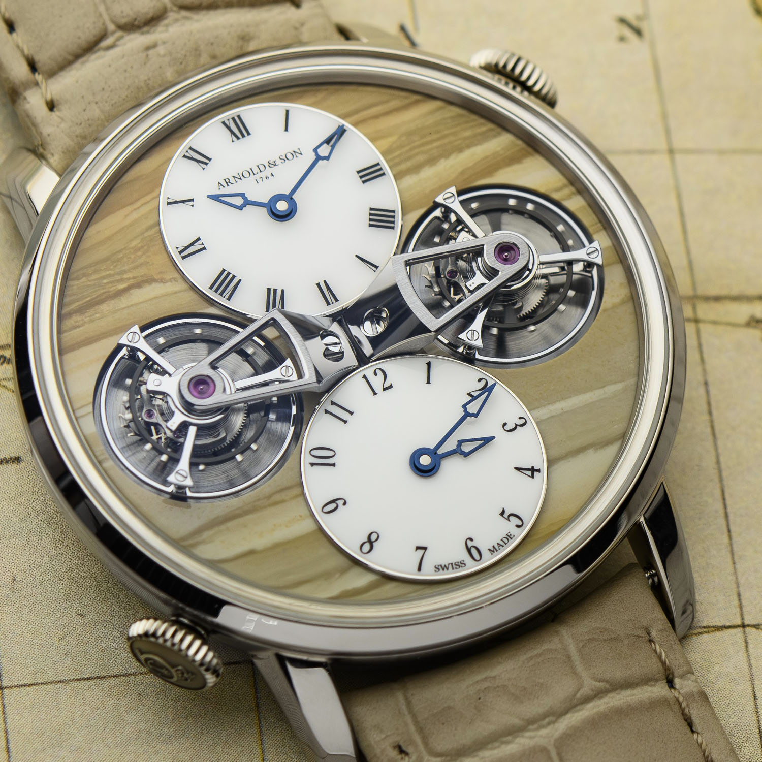 Arnold and Son x Chronopassion Double Tourbillon Jasper Dial - 3 Arnold and Son x Chronopassion Double Tourbillon Jasper Dial - 3