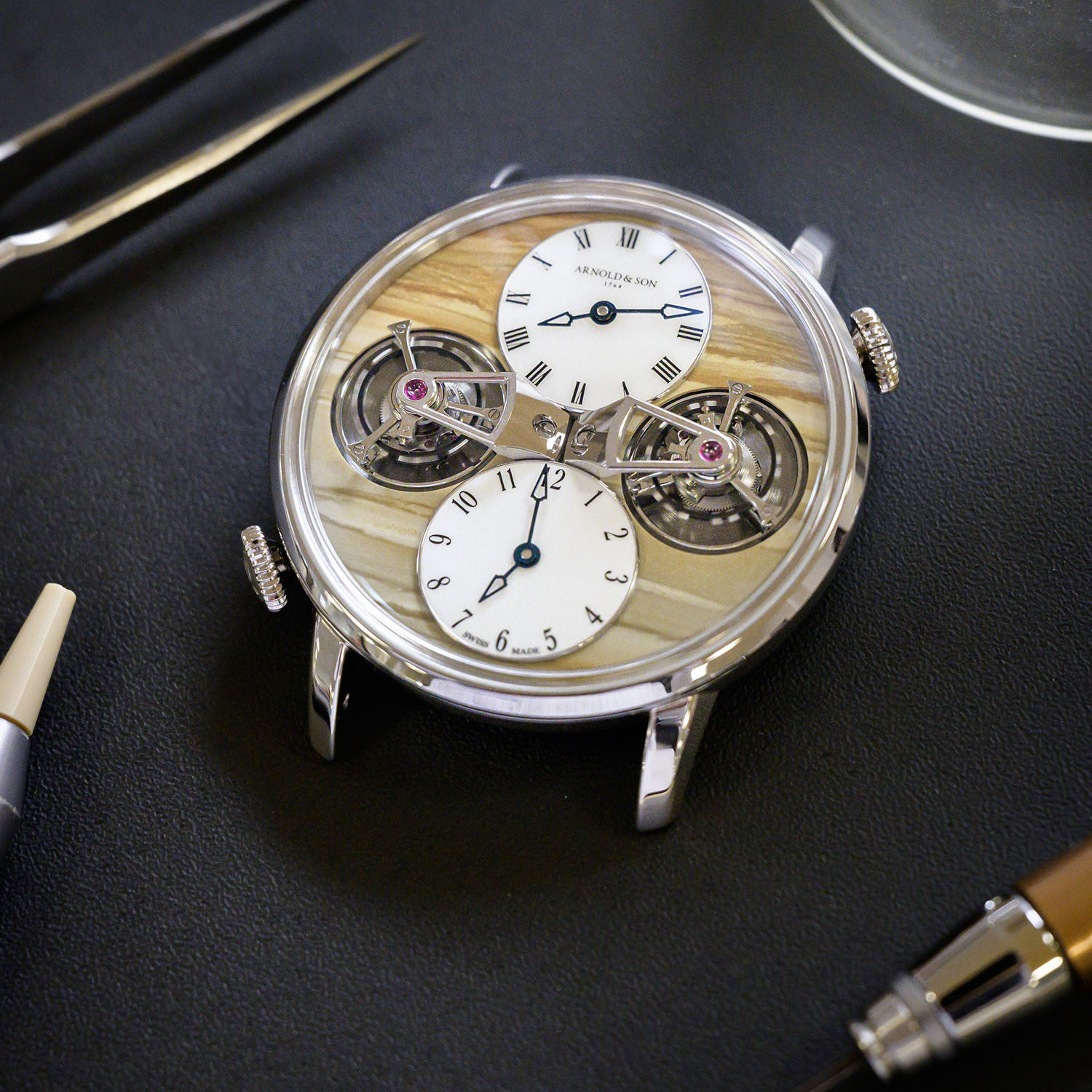 Arnold and Son x Chronopassion Double Tourbillon Jasper Dial - 5 Arnold and Son x Chronopassion Double Tourbillon Jasper Dial - 5