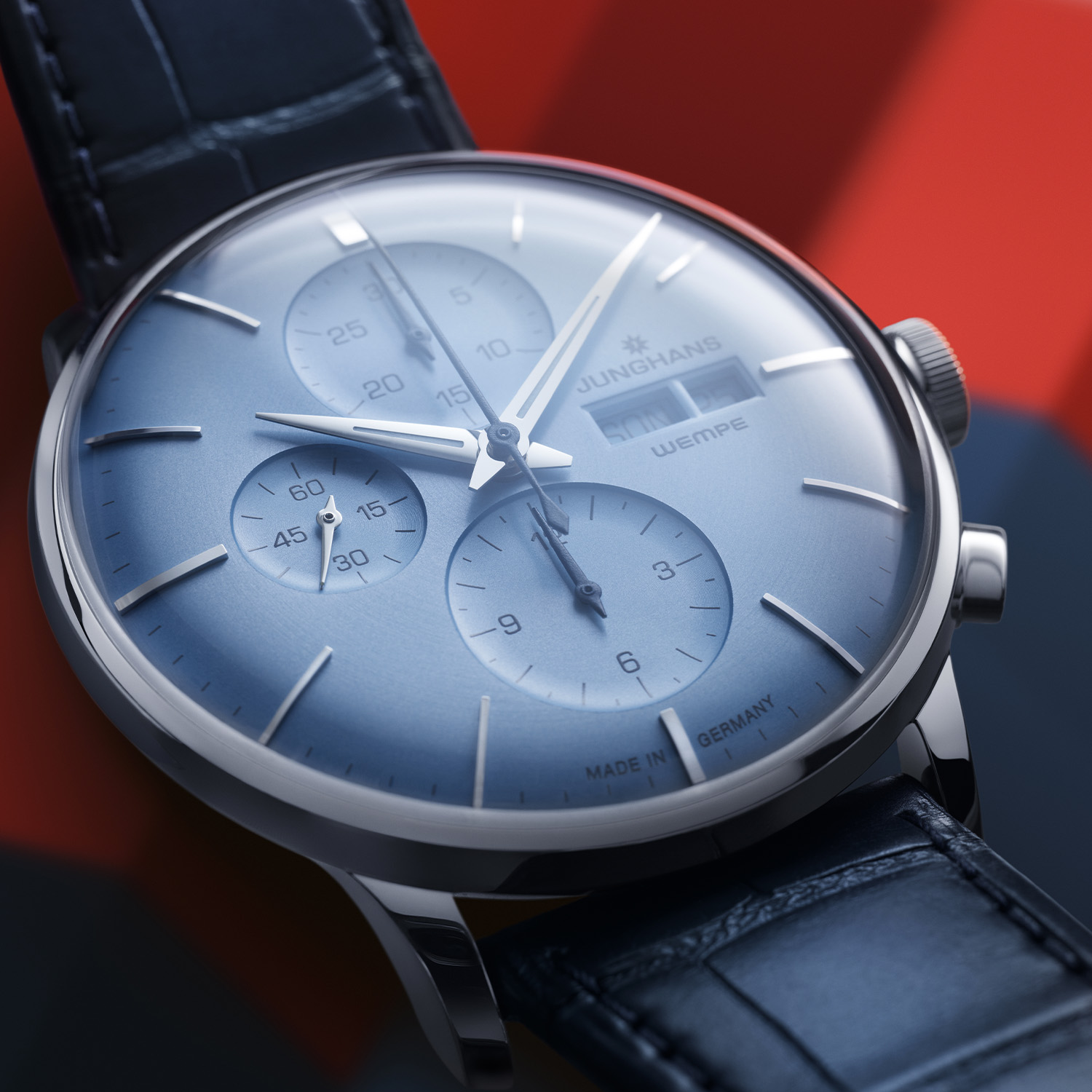 Wempe Signature Collection x Junghans Meister Chronoscope Ice Blue Limited Edition 100 years - 6 Wempe Signature Collection x Junghans Meister Chronoscope Ice Blue Limited Edition 100 years - 6