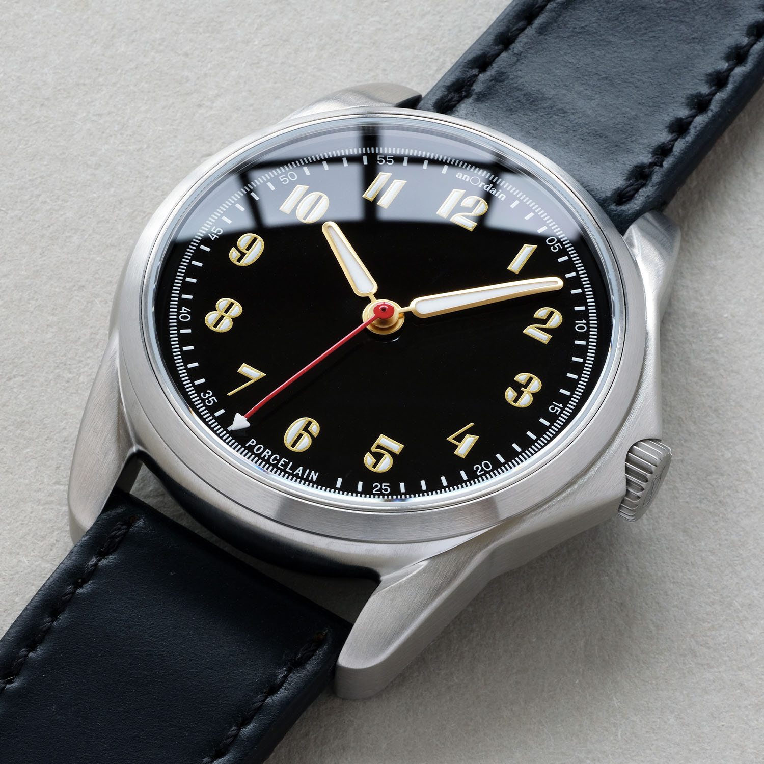 anOrdain Model 2 Porcelain in-house made black porcelain dial - 6 anOrdain Model 2 Porcelain in-house made black porcelain dial - 6