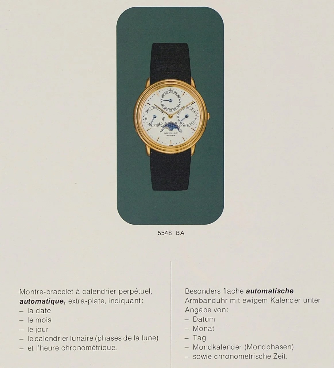 1978 Audemars Piguet Perpetual calendar 5548 calibre 2120-2800 - 1 1978 Audemars Piguet Perpetual calendar 5548 calibre 2120-2800 - 1