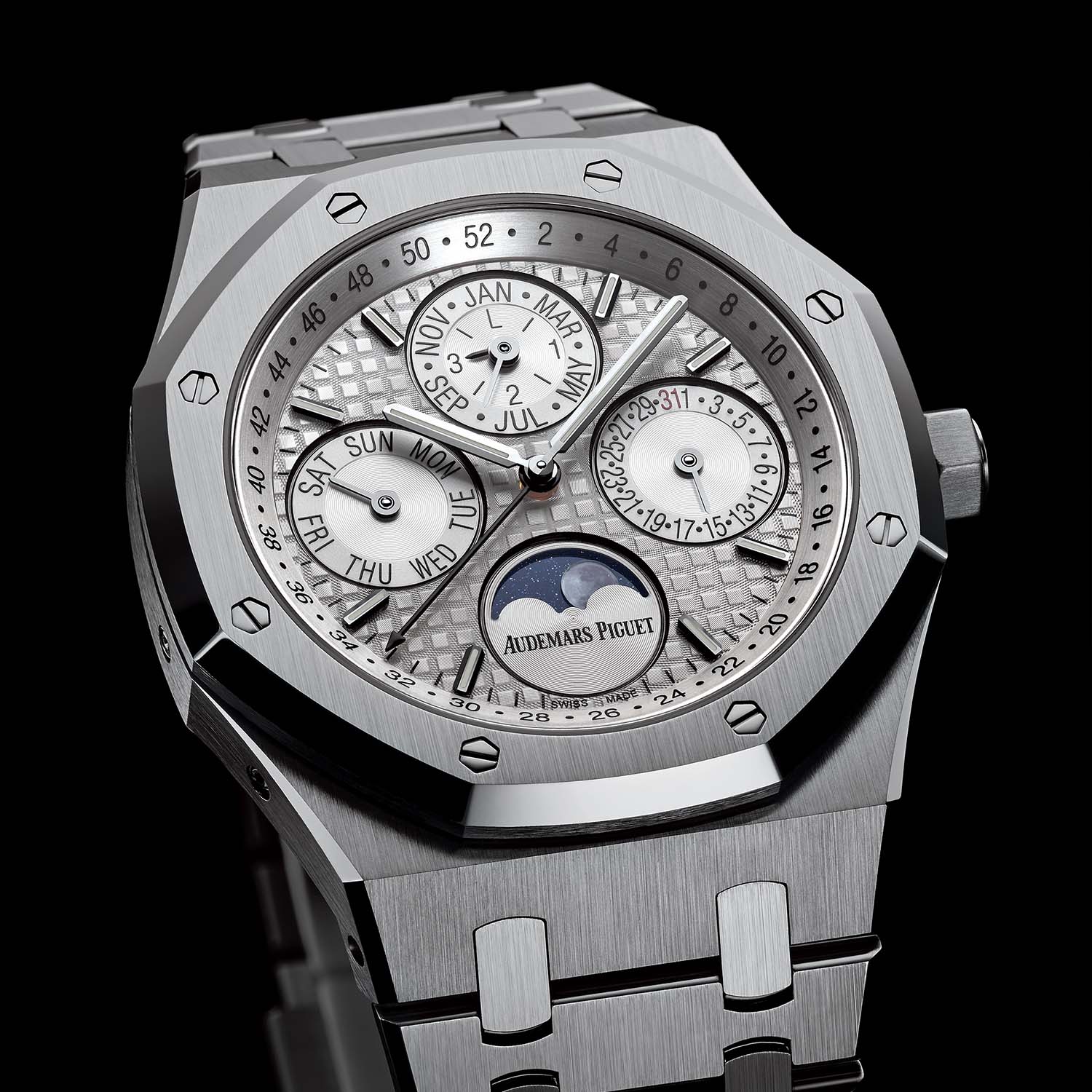 2015 Audemars piguet royal oak perpetual calendar 26574ST white 2015 Audemars piguet royal oak perpetual calendar 26574ST white