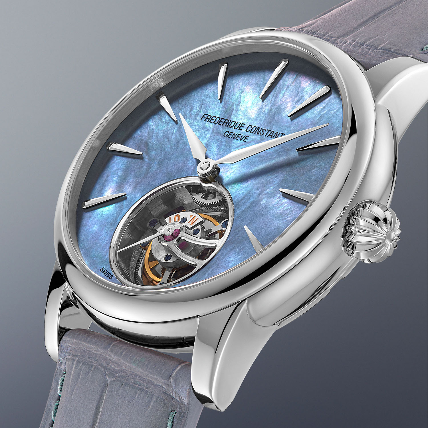 Frederique Constant Tourbillon Manufacture Blue Mother of Pearl White Gold - 5 Frederique Constant Tourbillon Manufacture Blue Mother of Pearl White Gold - 5