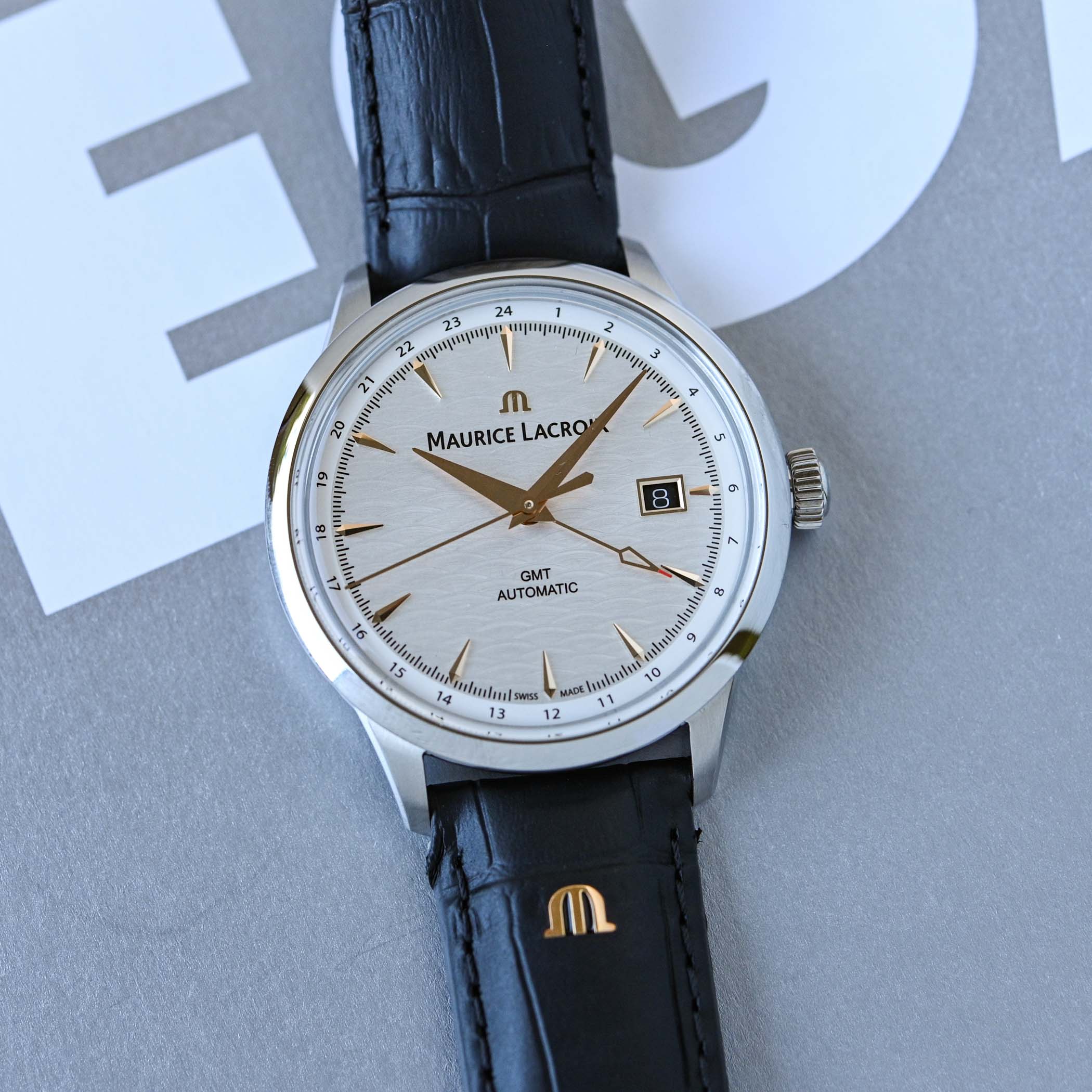 Maurice Lacroix 1975 Legacy Automatic GMT Silver Mist - 1 Maurice Lacroix 1975 Legacy Automatic GMT Silver Mist - 1