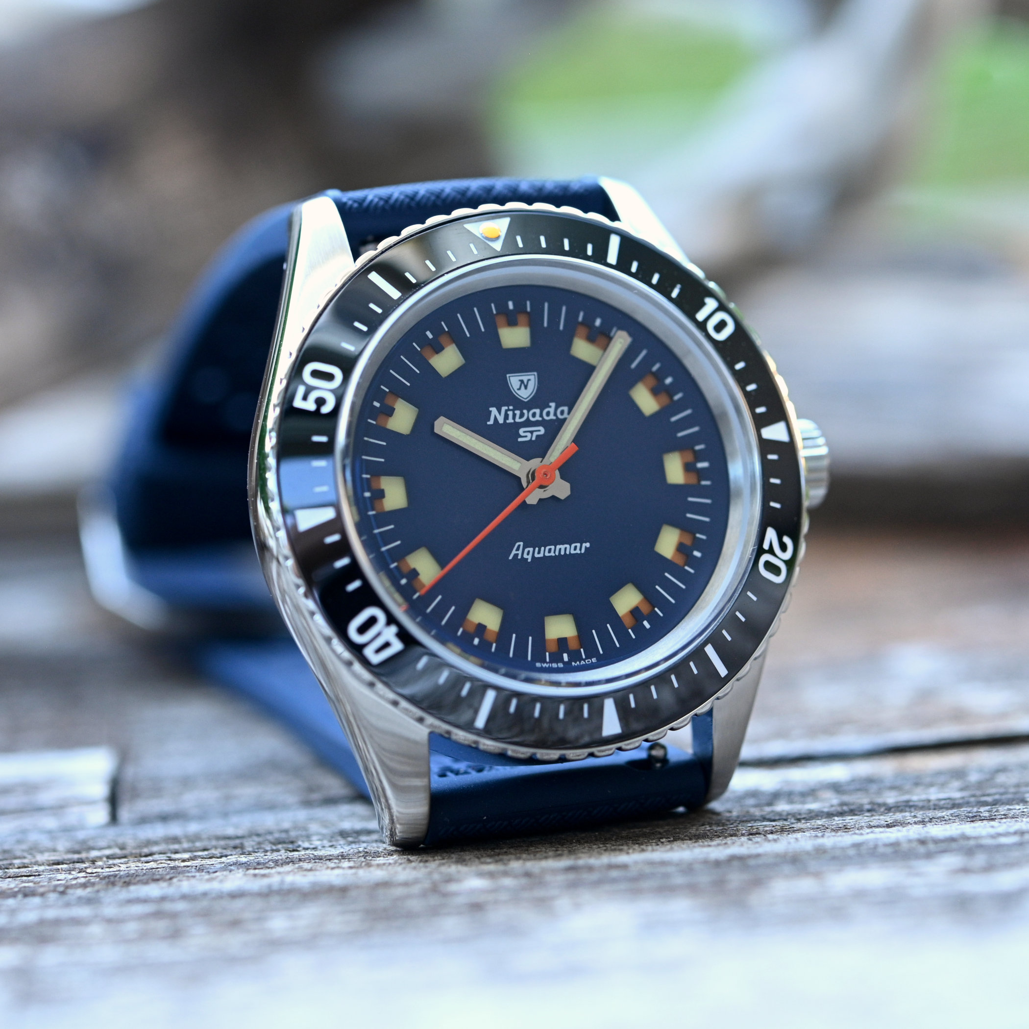 X2025 Nivada Grenchen Antarctic Diver Aquamar - 5 X2025 Nivada Grenchen Antarctic Diver Aquamar - 5