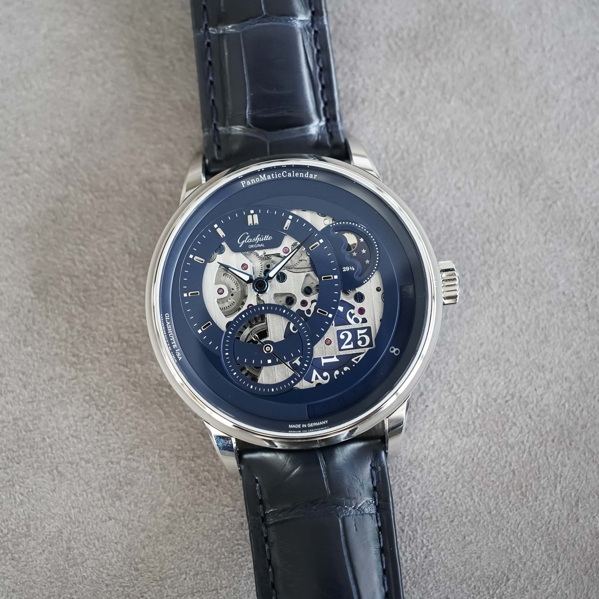 Glashutte Original PanoMaticCalendar Skeleton Blue of Dawn Limited Edition - review - 3 Glashutte Original PanoMaticCalendar Skeleton Blue of Dawn Limited Edition - review - 3