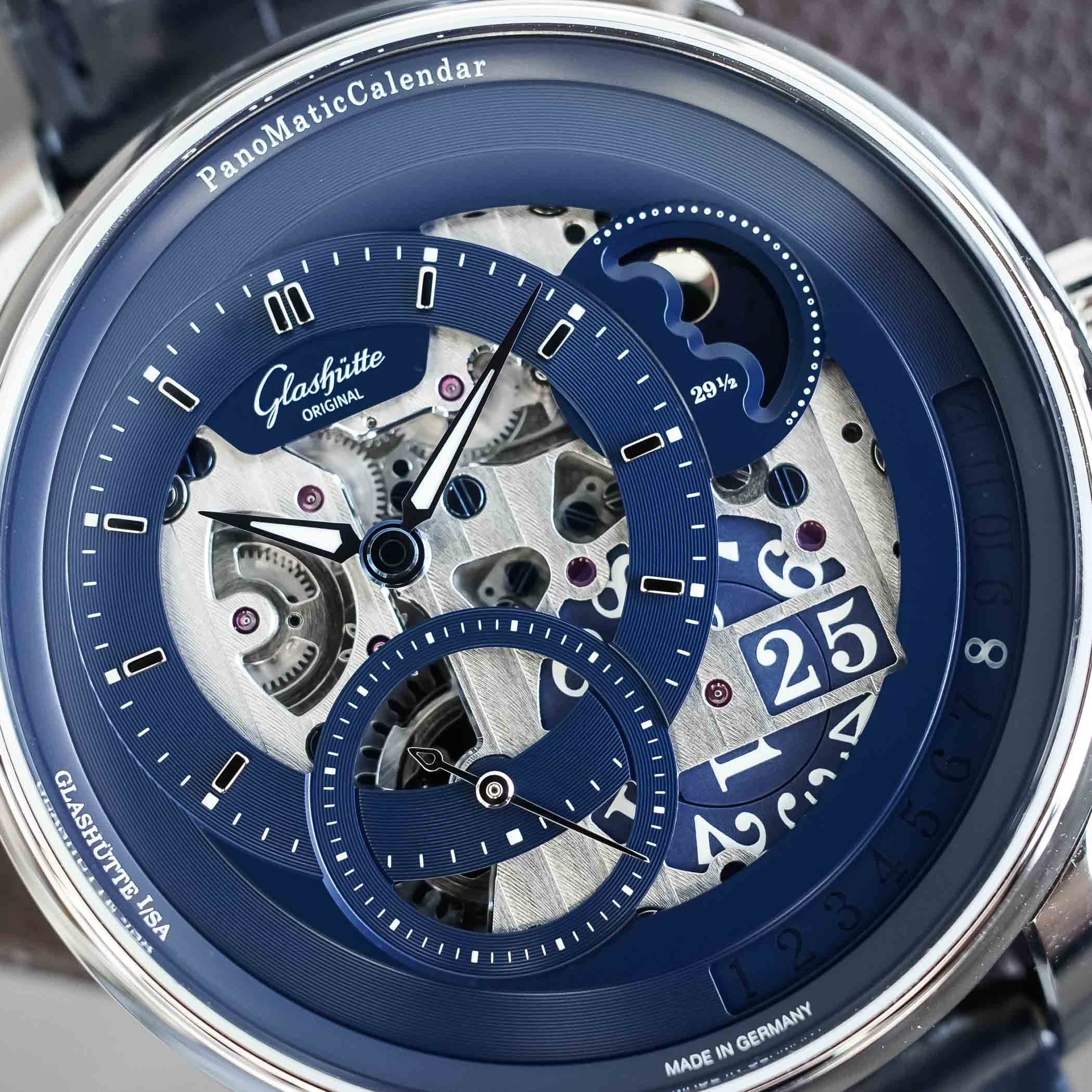 Glashutte Original PanoMaticCalendar Skeleton Blue of Dawn Limited Edition - review - 7 Glashutte Original PanoMaticCalendar Skeleton Blue of Dawn Limited Edition - review - 7