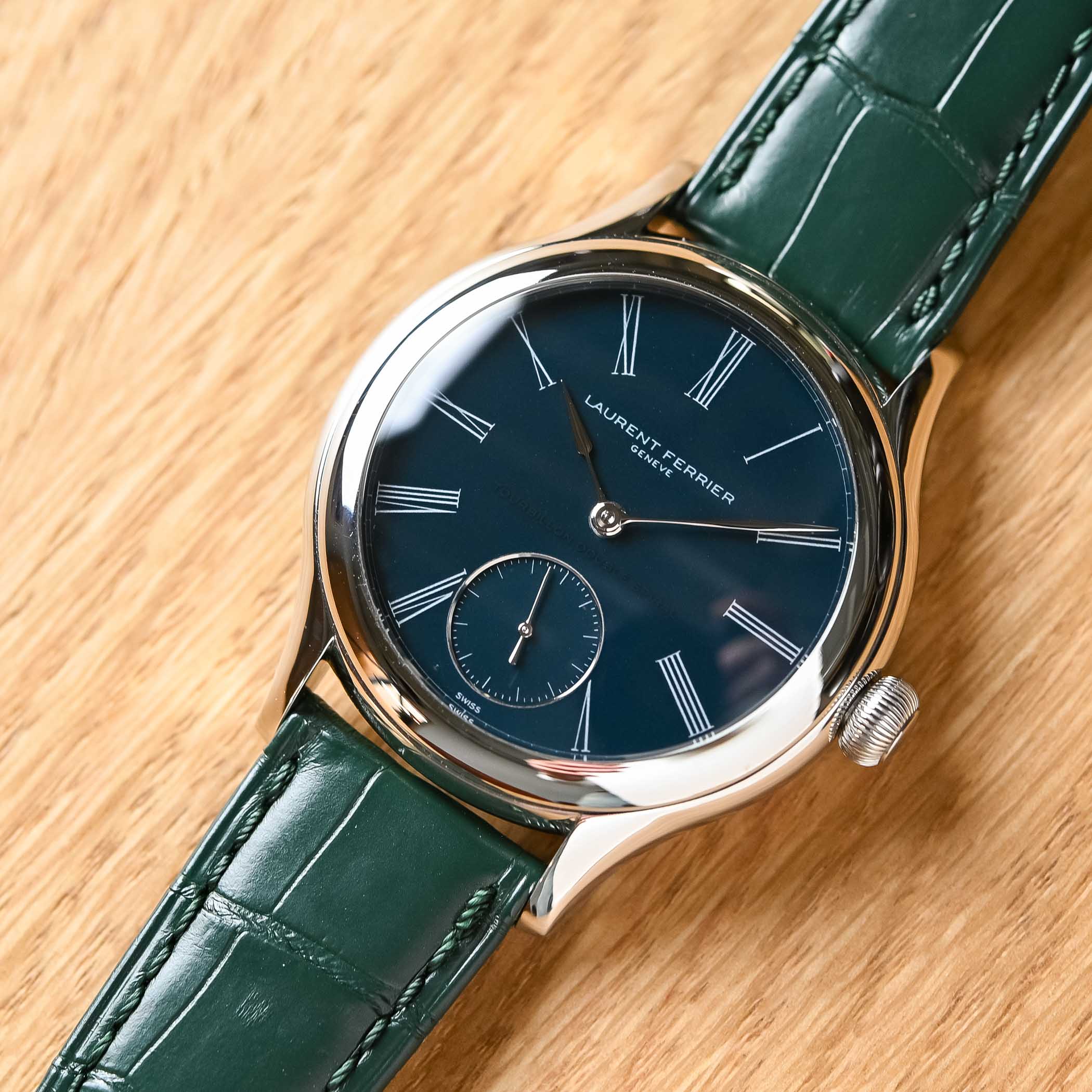 Laurent Ferrier Classic Tourbillon In Teal Green video review - 3 Laurent Ferrier Classic Tourbillon In Teal Green video review - 3