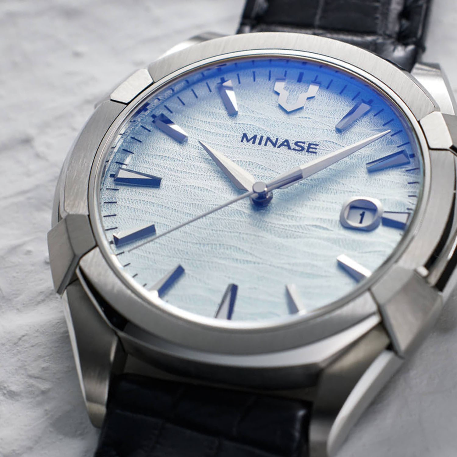 Minase Uruga 42mm Automatic Ice Blue Dial - 3 Minase Uruga 42mm Automatic Ice Blue Dial - 3