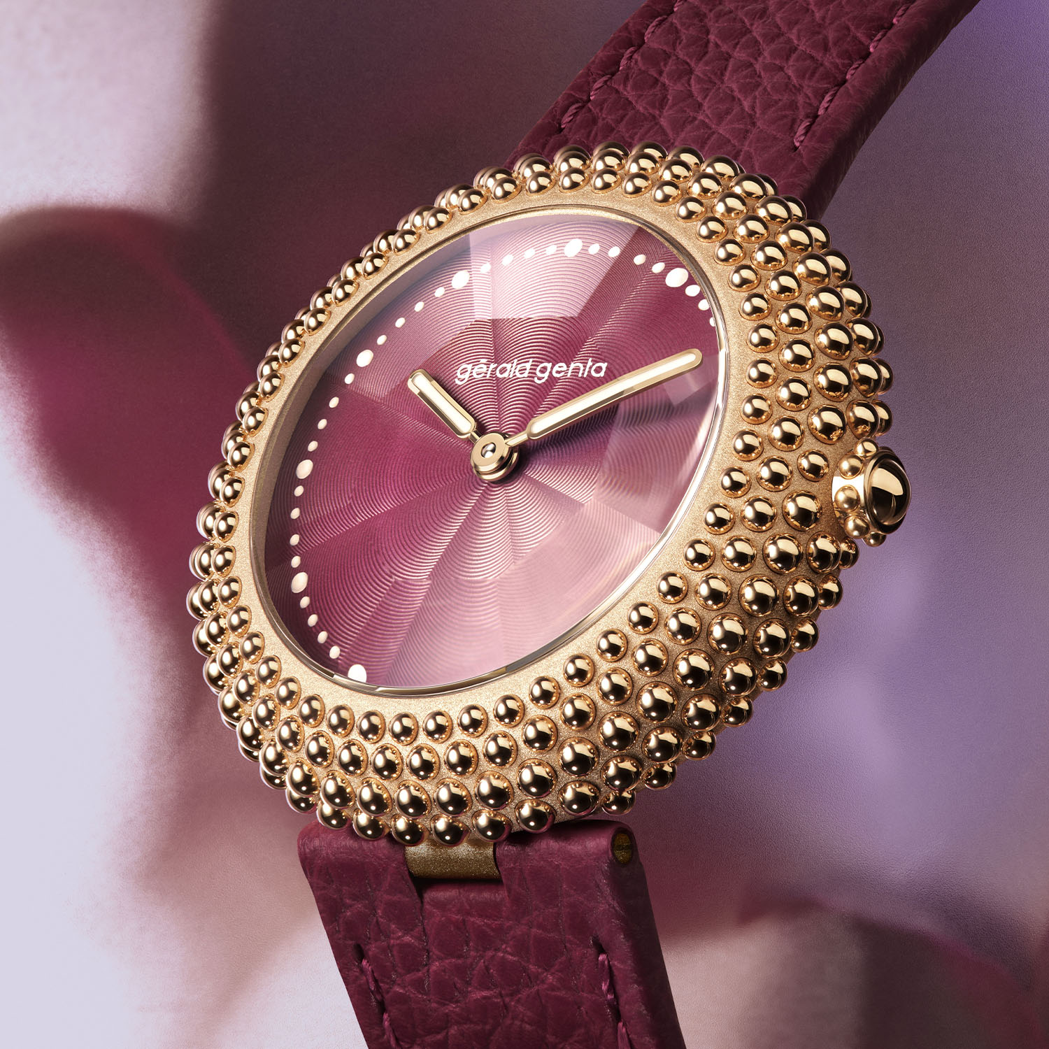 2025 Gerald Genta Gentissima Ourson Burgundy and Black Onyx - 7 2025 Gerald Genta Gentissima Ourson Burgundy and Black Onyx - 7