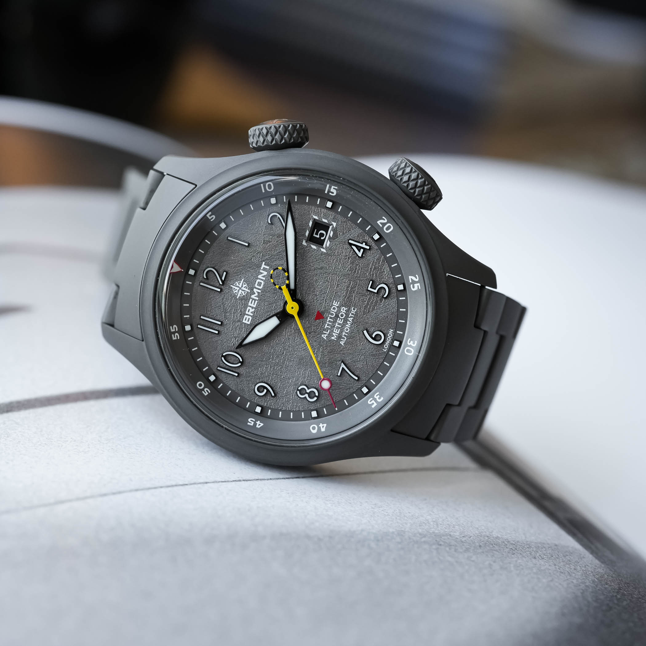 Bremont Altitude MB Meteor Stealth Grey Meteorite-Texture Dial Limited Edition - review - 7 Bremont Altitude MB Meteor Stealth Grey Meteorite-Texture Dial Limited Edition - review - 7