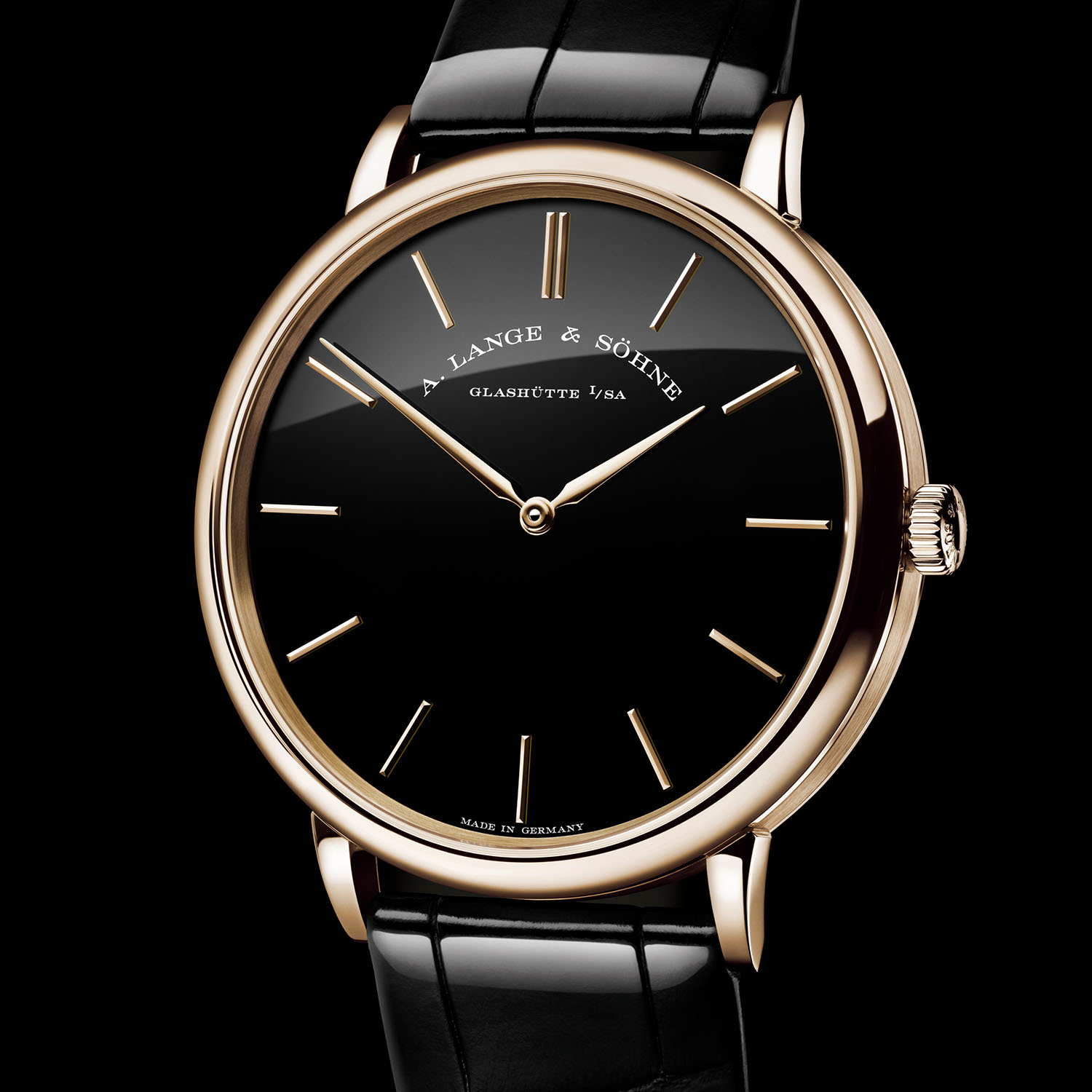 2025 A Lange Sohne Saxonia Thin Black Onyx Dial Platinum and Honeygold - 9 2025 A Lange Sohne Saxonia Thin Black Onyx Dial Platinum and Honeygold - 9