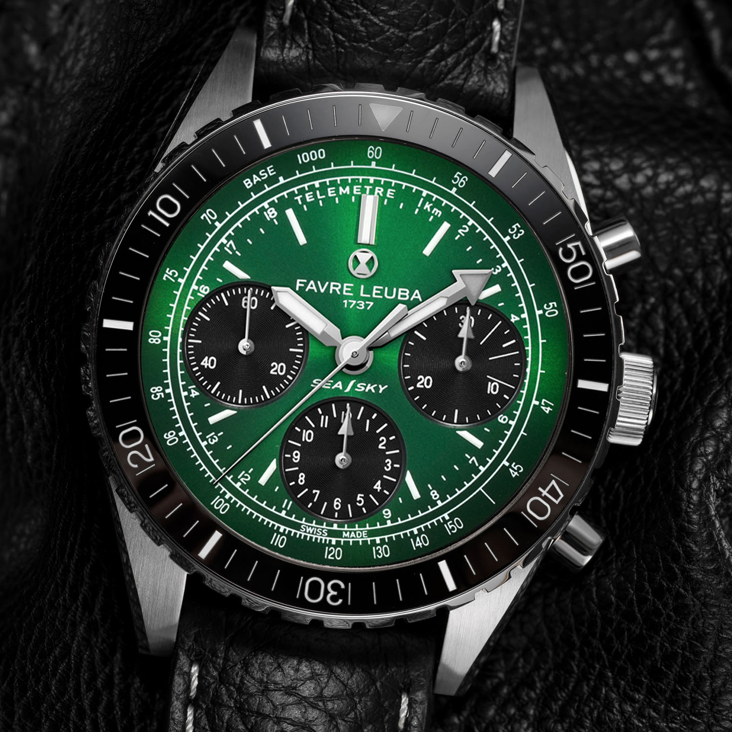 Favre Leuba Sea Sky Revival Green Chronograph - 6 Favre Leuba Sea Sky Revival Green Chronograph - 6