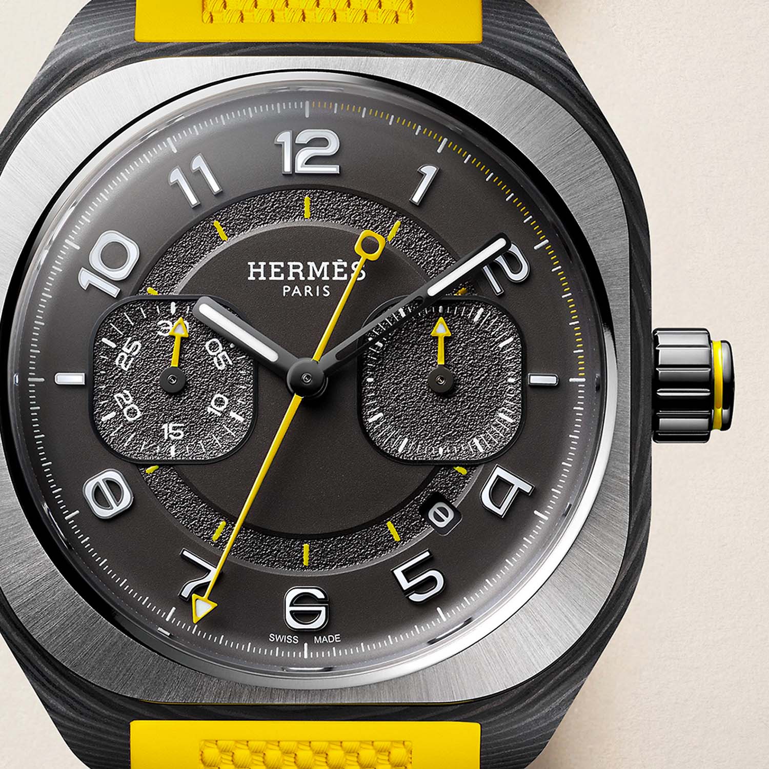 Hermes H08 Chronograph Naples Yellow Monopusher W403131WW00 - 3 Hermes H08 Chronograph Naples Yellow Monopusher W403131WW00 - 3