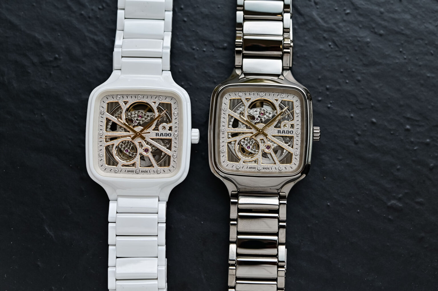 Nes Model Rado Watch First Look: The New Rado True Square Automatic Open Heart Sparkling