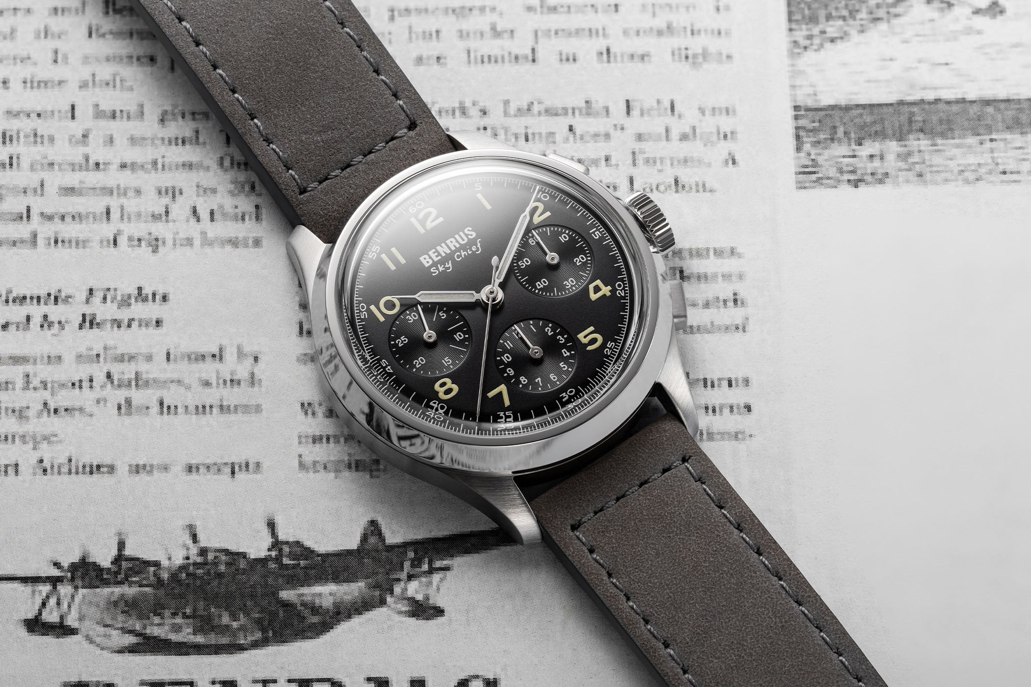 Introducing – The Benrus Sky Chief Chronograph, a Historic Pilot's Watch Reborn