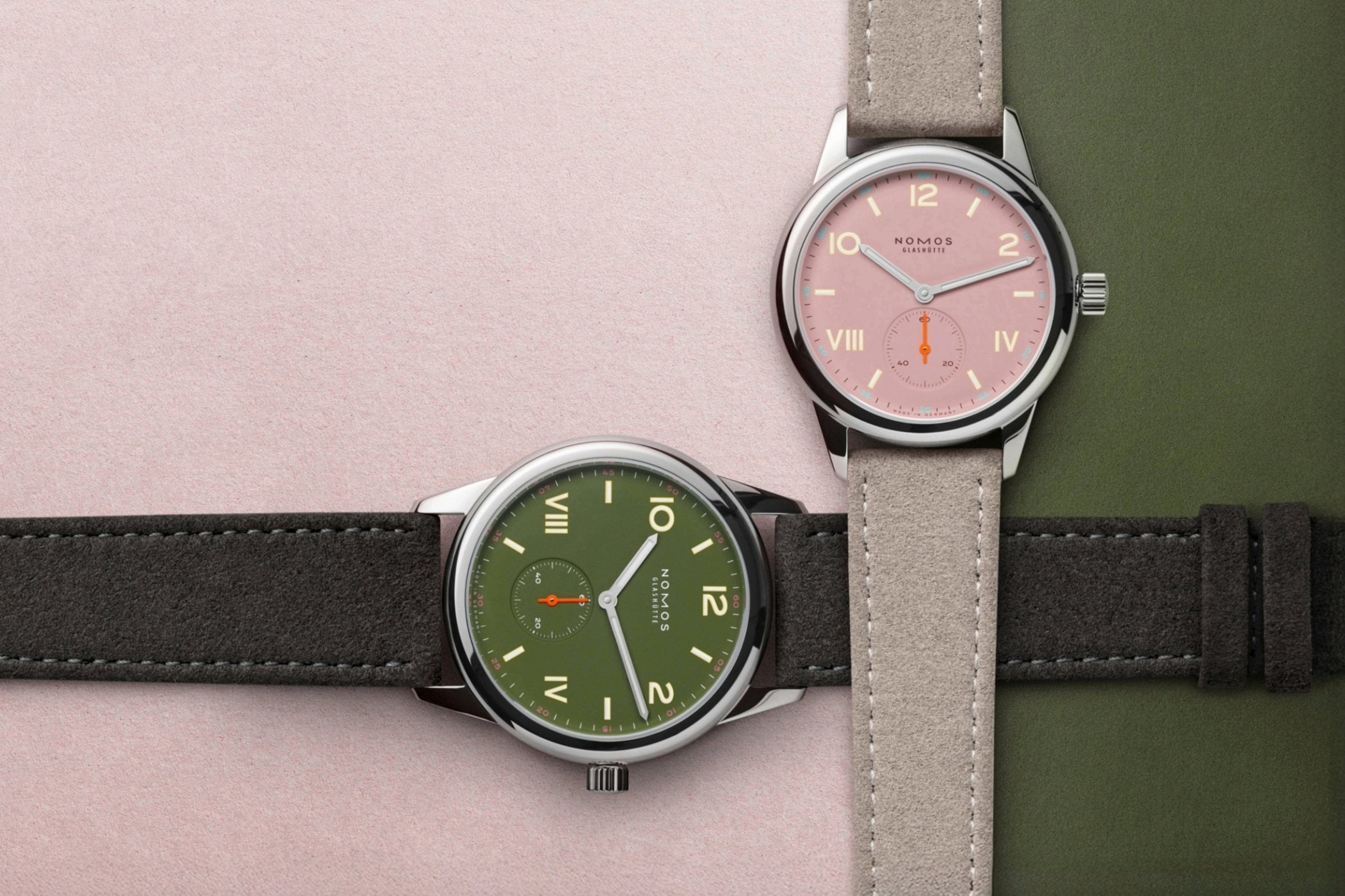 Introducing – The New Nomos Club Campus Full Rose and All Olive Editions
