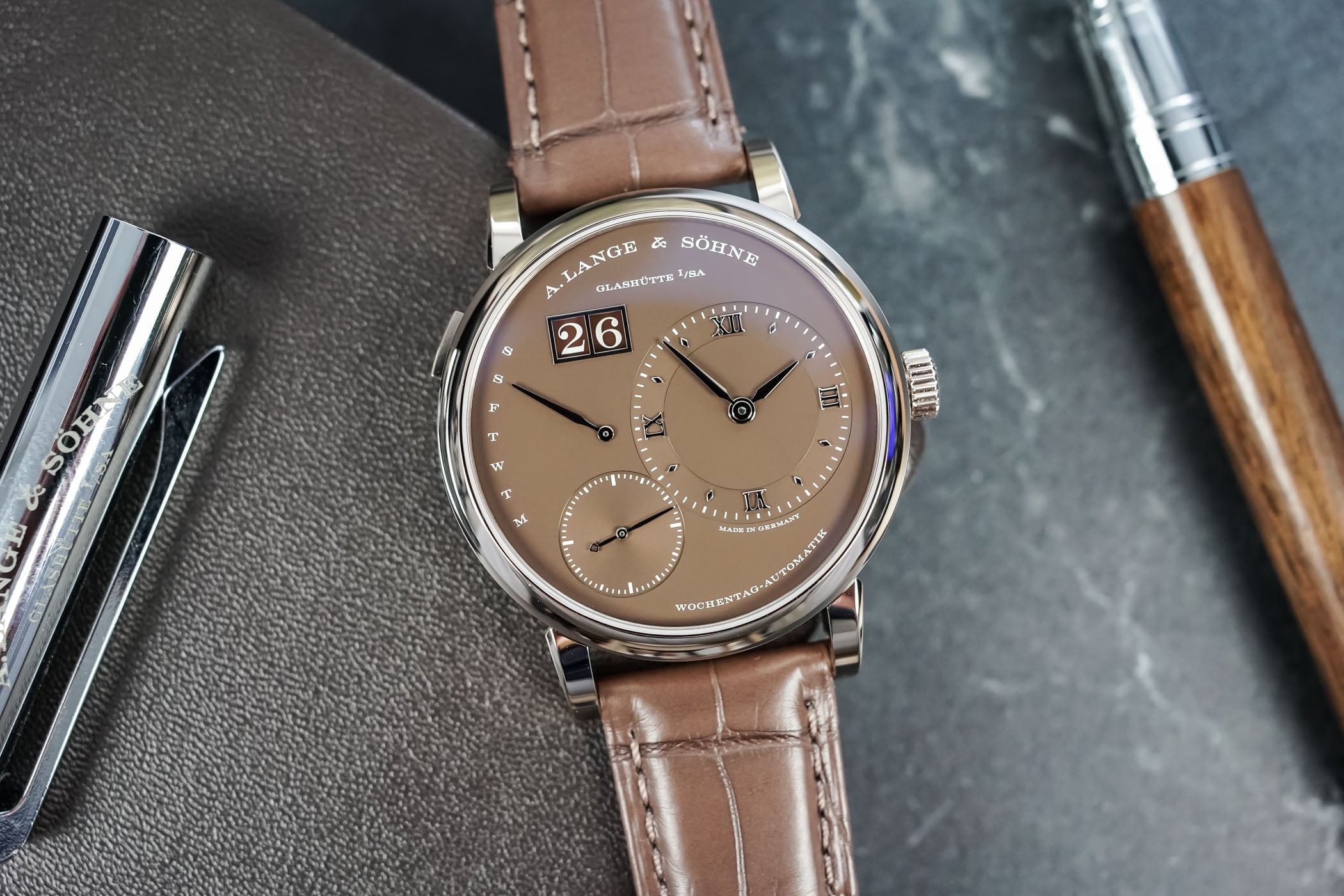 A. Lange & Söhne Lange 1 Daymatic Honeygold Review (Video Included)